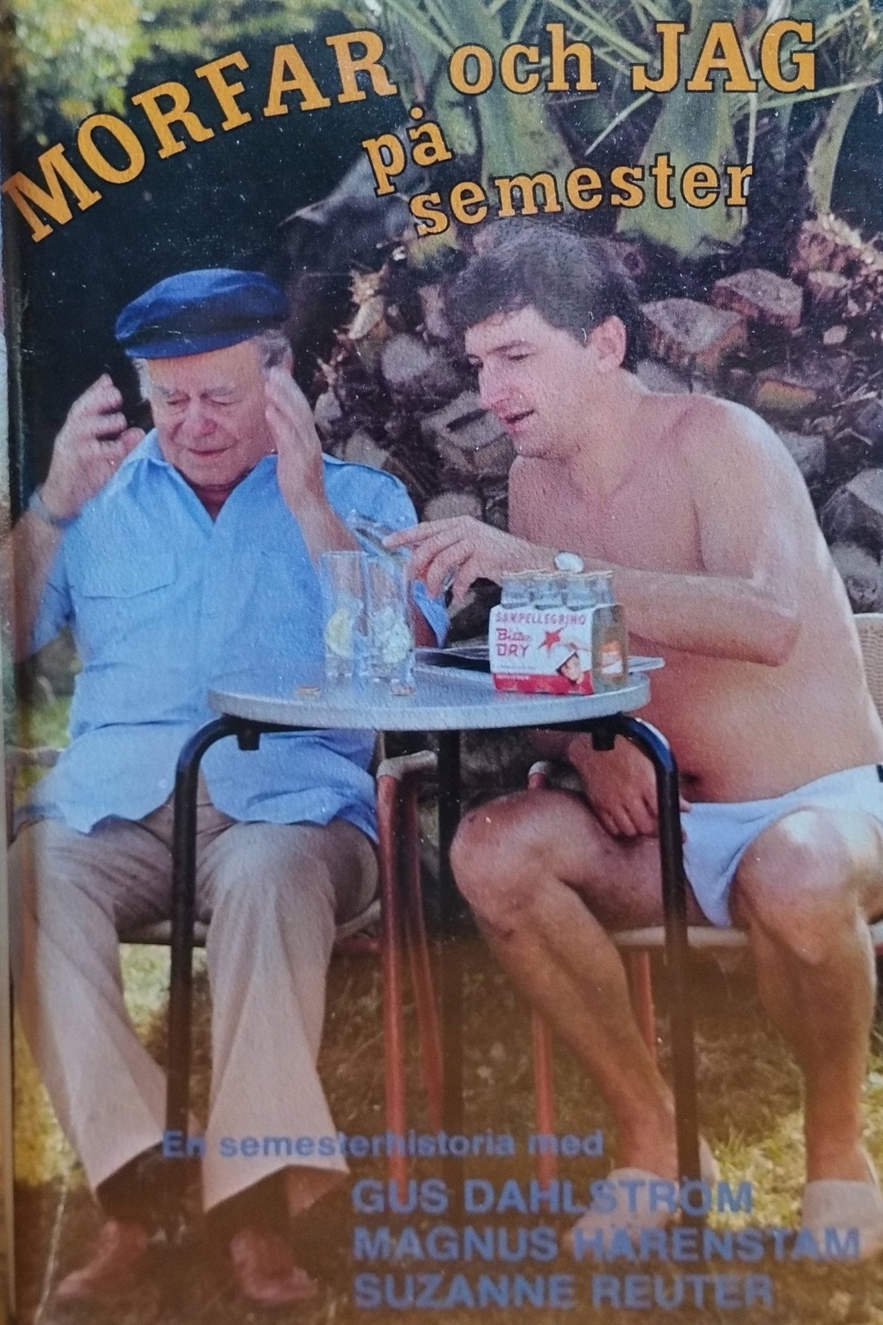 Morfar och jag på semester