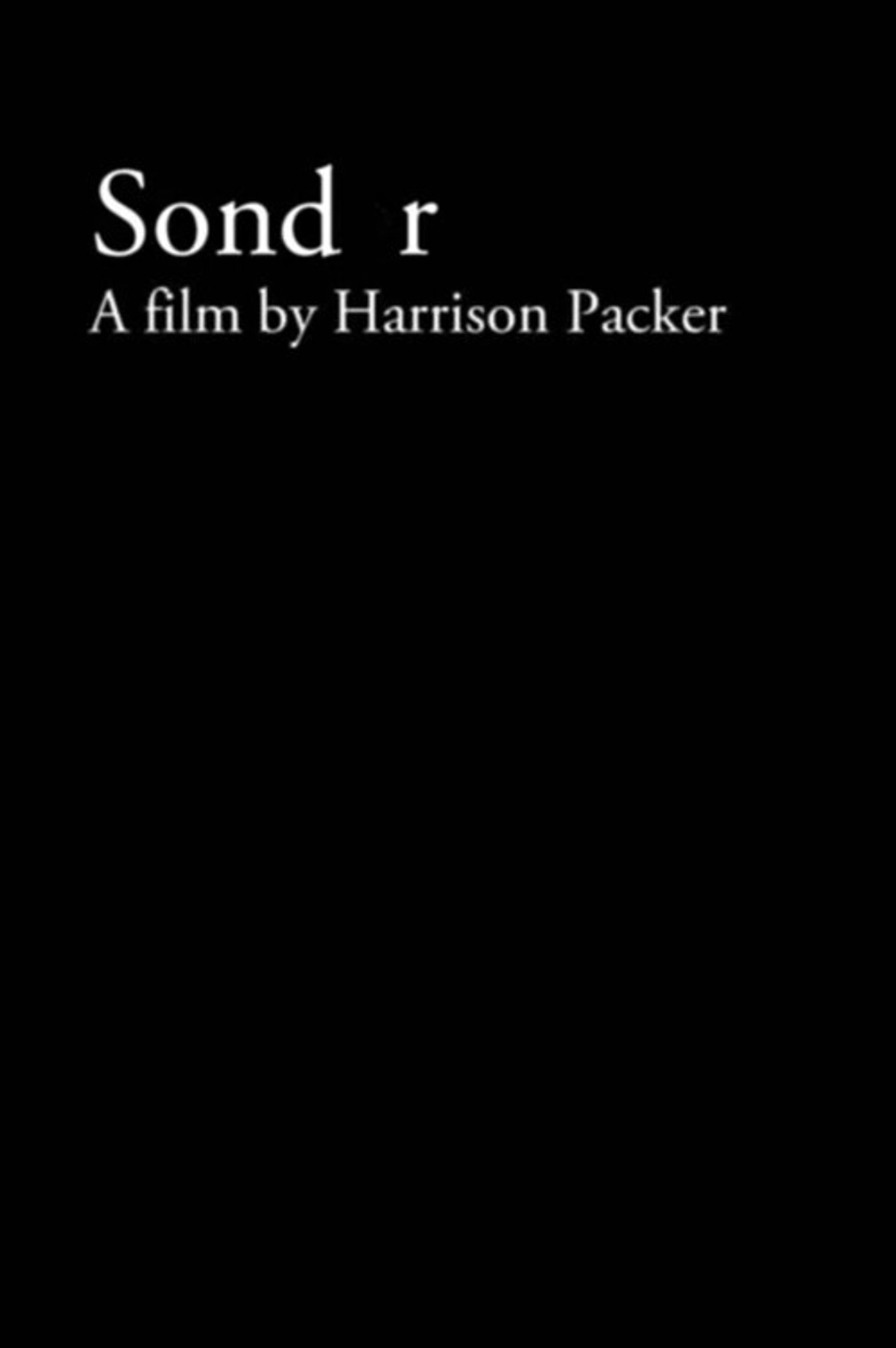 Sondr filmaffisch