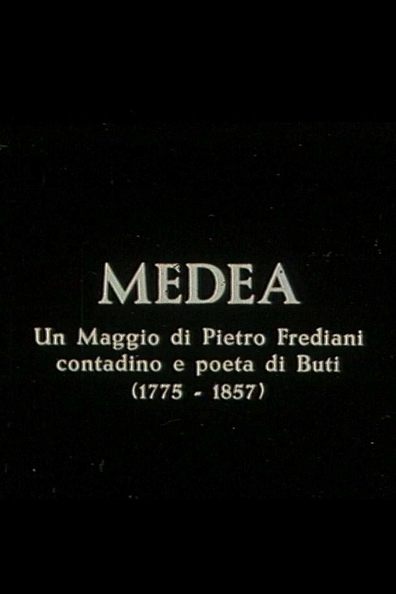 Medea, un maggio di Pietro Frediani