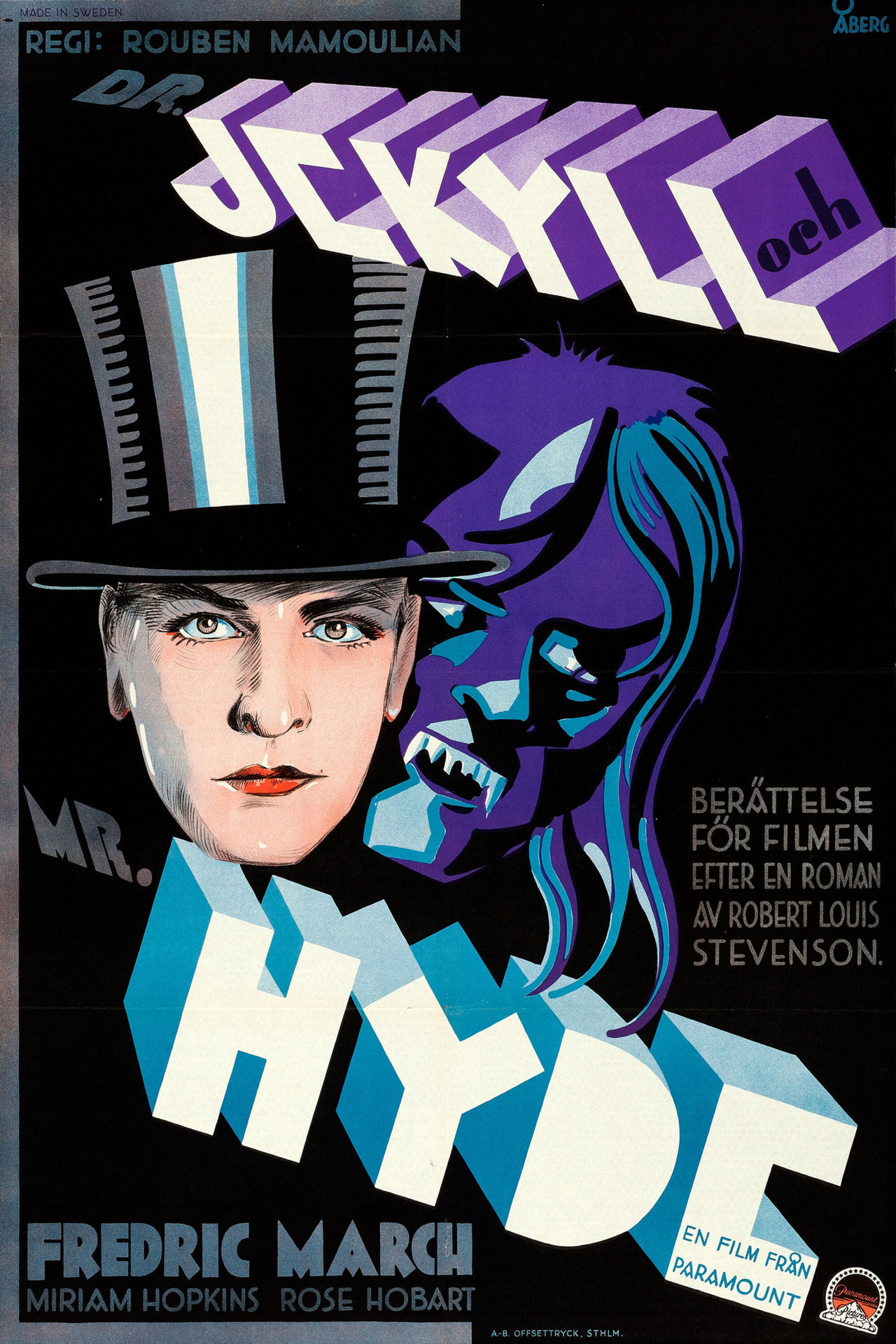Dr. Jekyll och Mr. Hyde filmaffisch