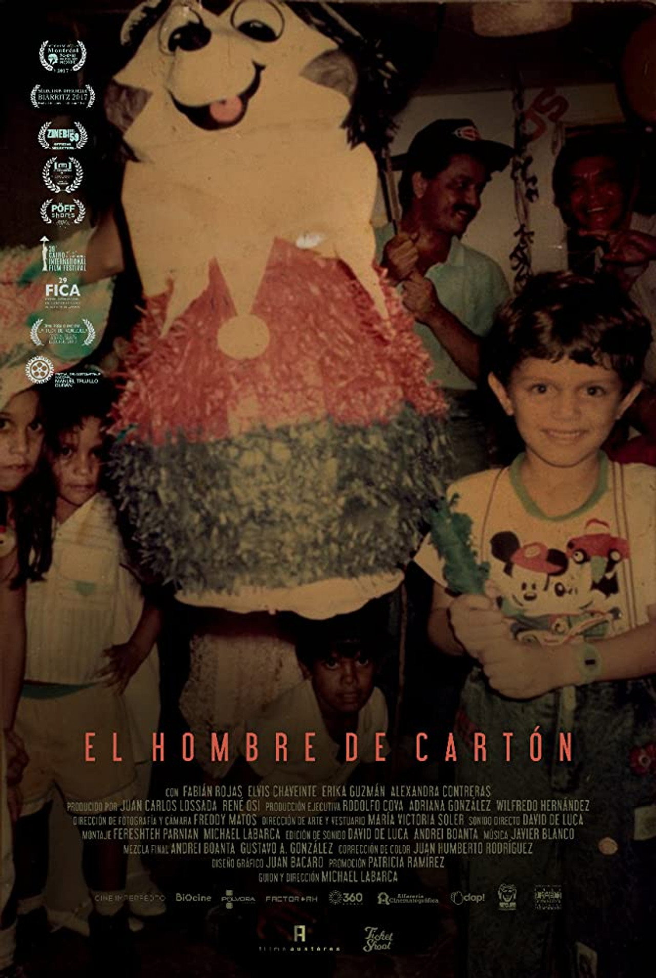 El hombre de cartón filmaffisch