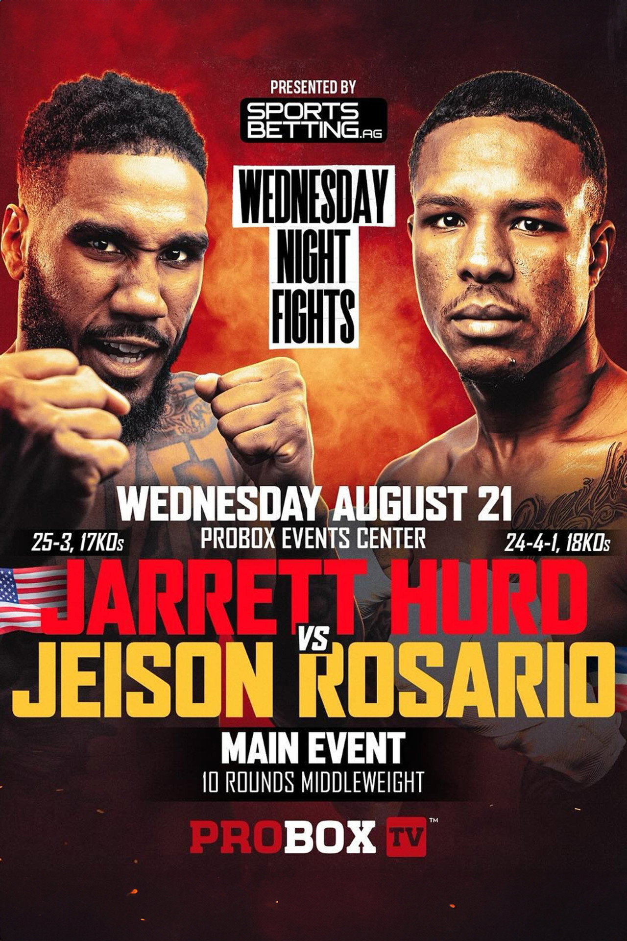 Jarrett Hurd vs. Jeison Rosario filmaffisch