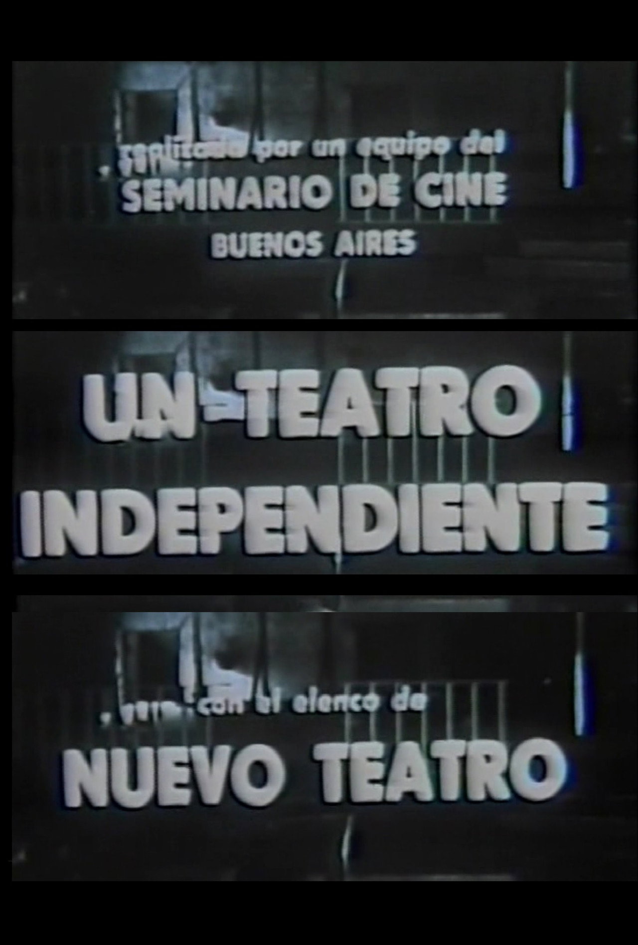 Un teatro independiente Backdrop