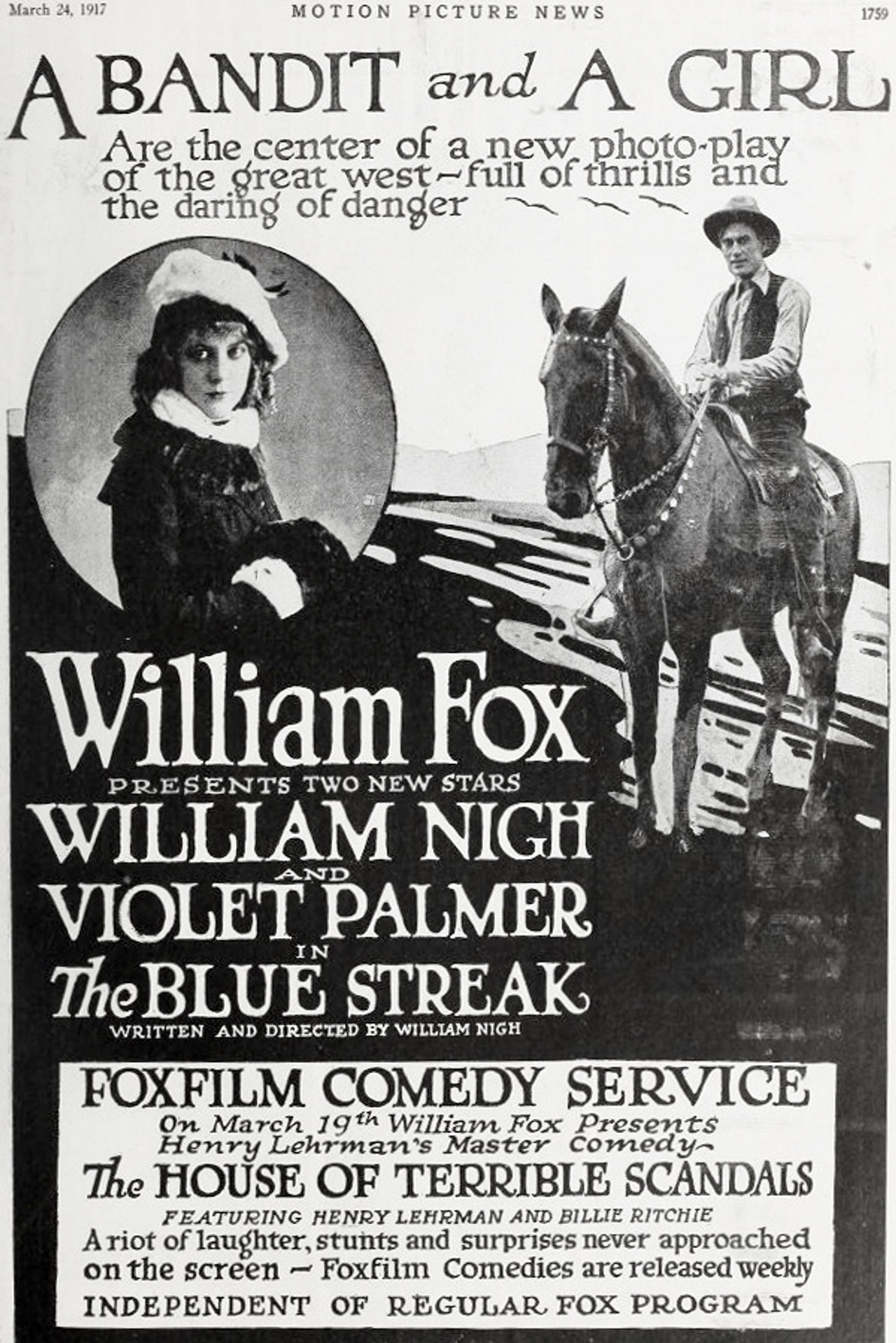 The Blue Streak Backdrop