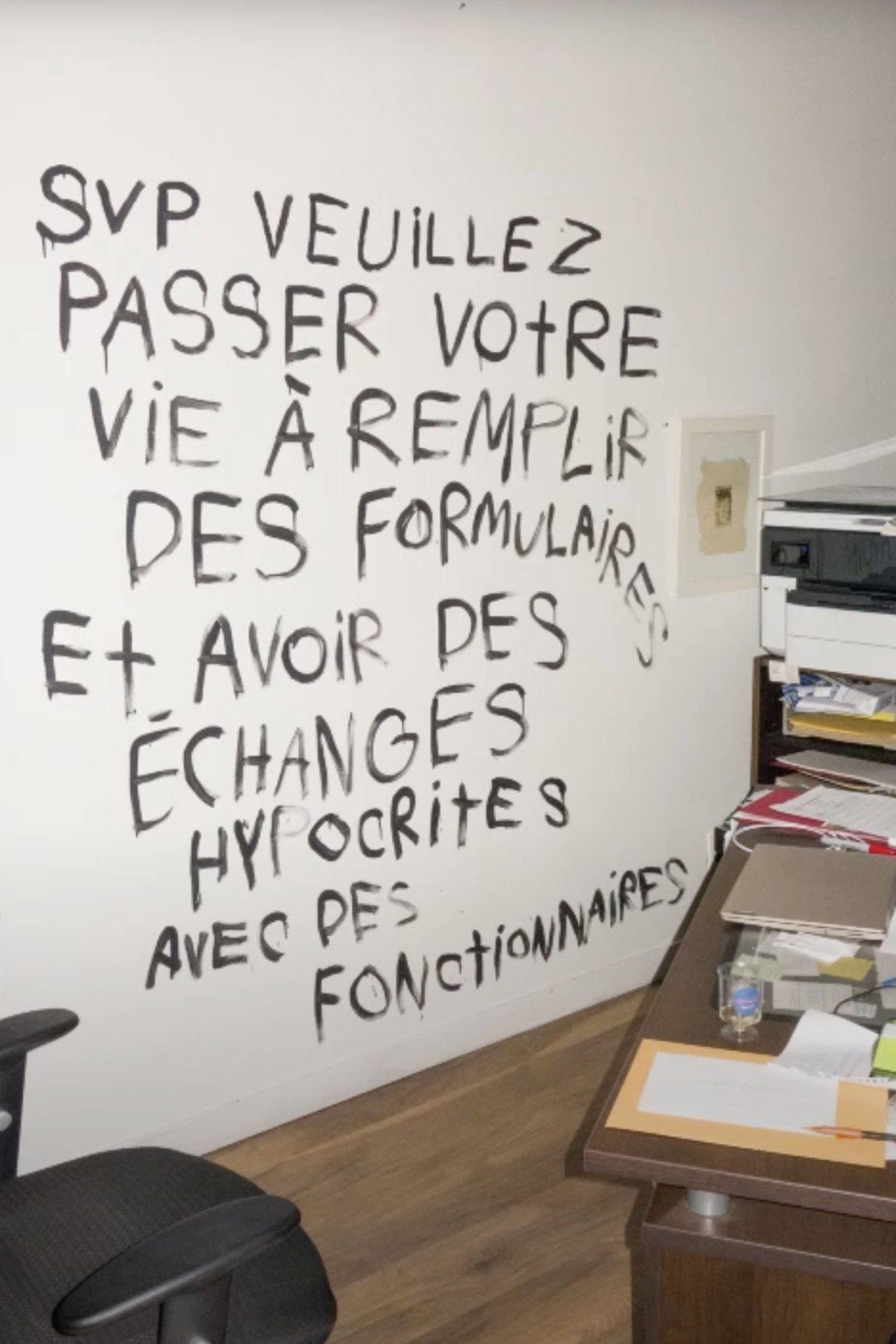 La seule et dernière fois que j'ai fait de l'art engagé