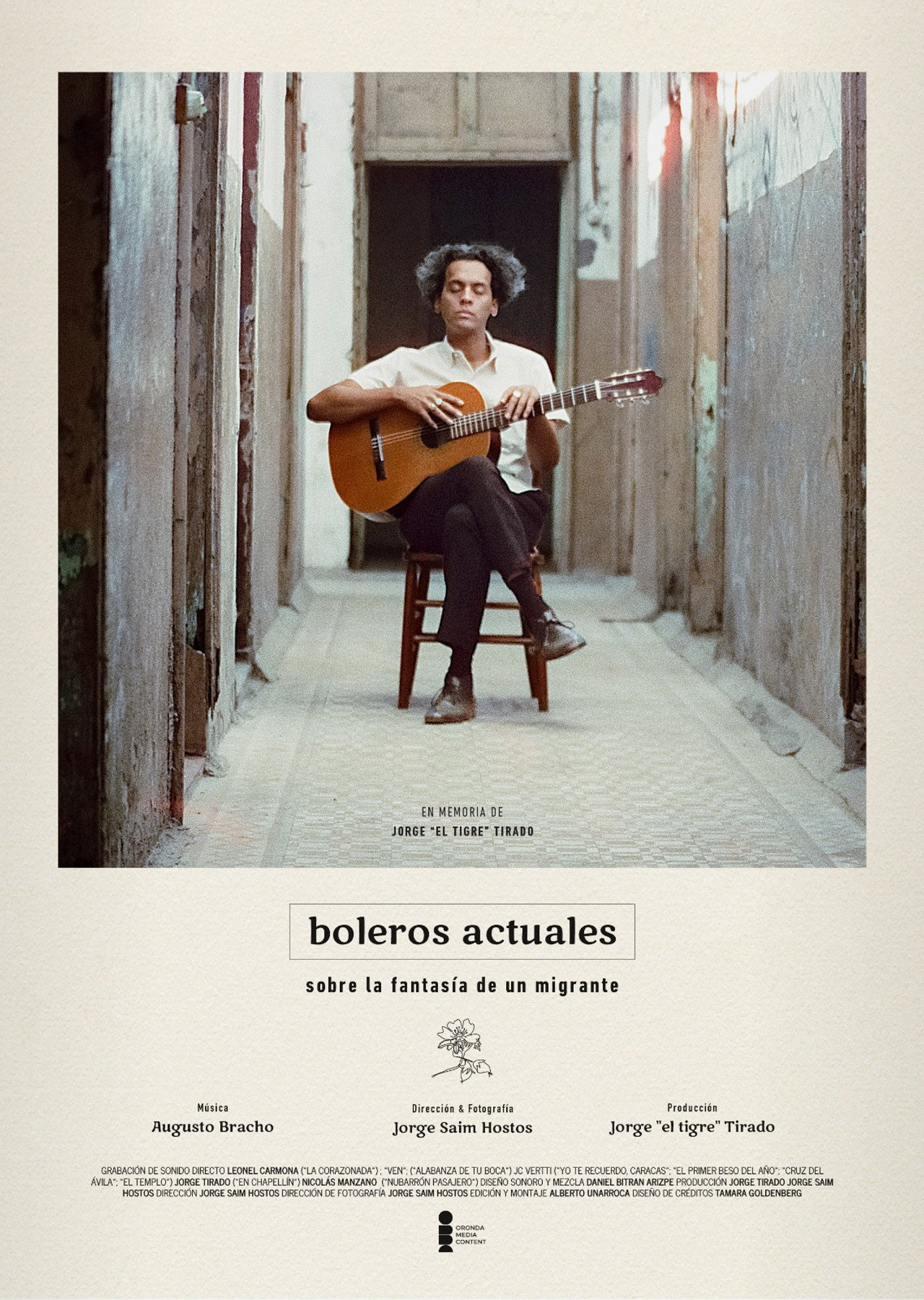 Boleros actuales sobre la fantasía de un migrante filmaffisch