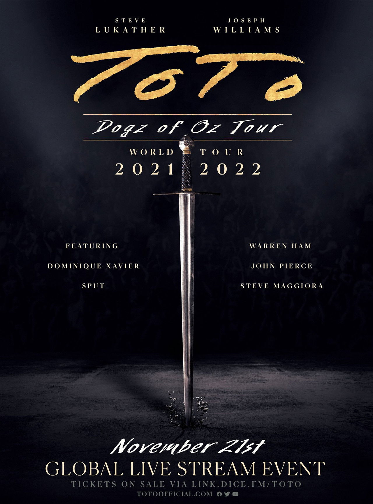 Toto: Dogz of Oz Tour (Global Live Stream) Backdrop