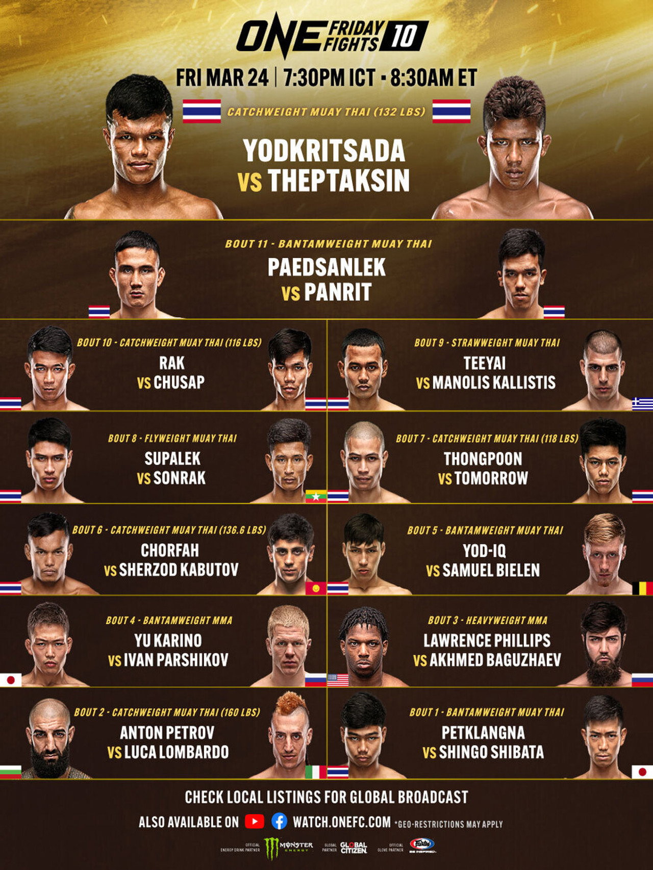 ONE Friday Fights 10: Yodkrisada vs. Thepthaksin Backdrop