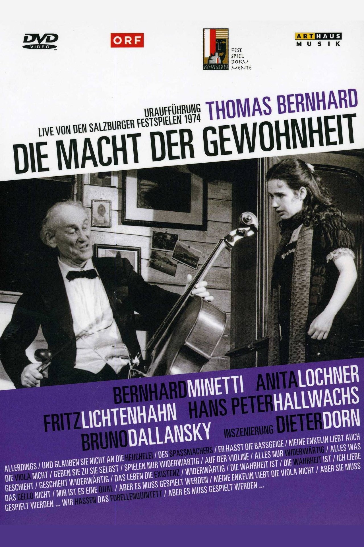 مشاهدة فيلم Thomas Bernhard: The Force of Habit مترجم بدون اعلانات - بوستر