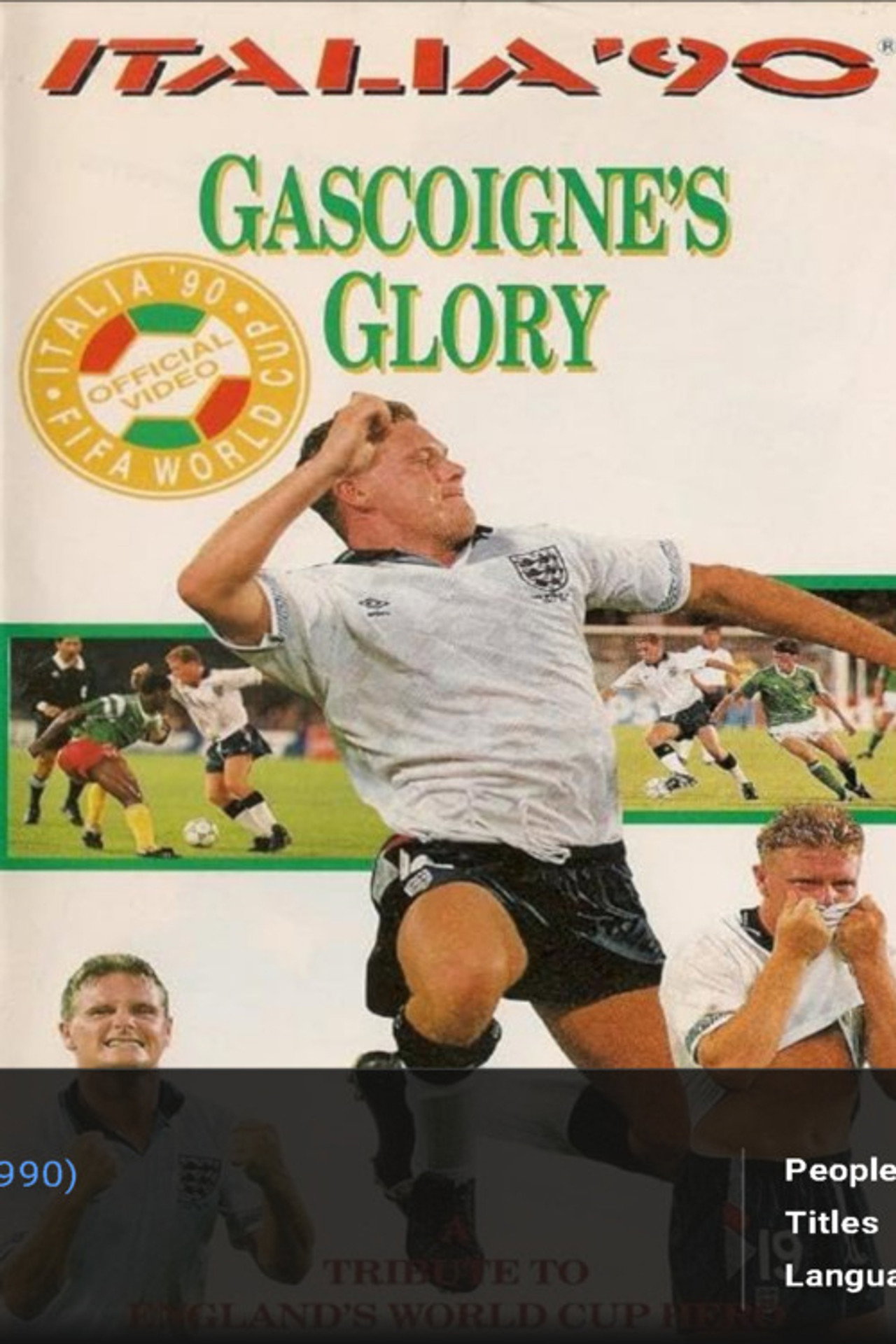 Italia '90 Gascoigne's Glory Backdrop