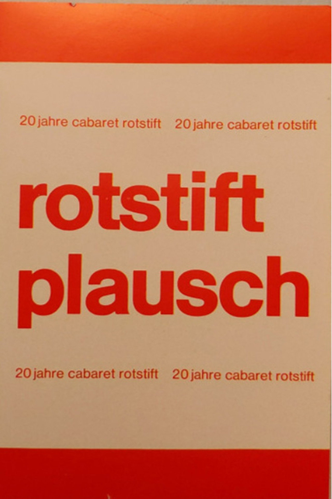 Cabaret Rotstift Plausch 20 Jahre Cabaret Rotstift Backdrop