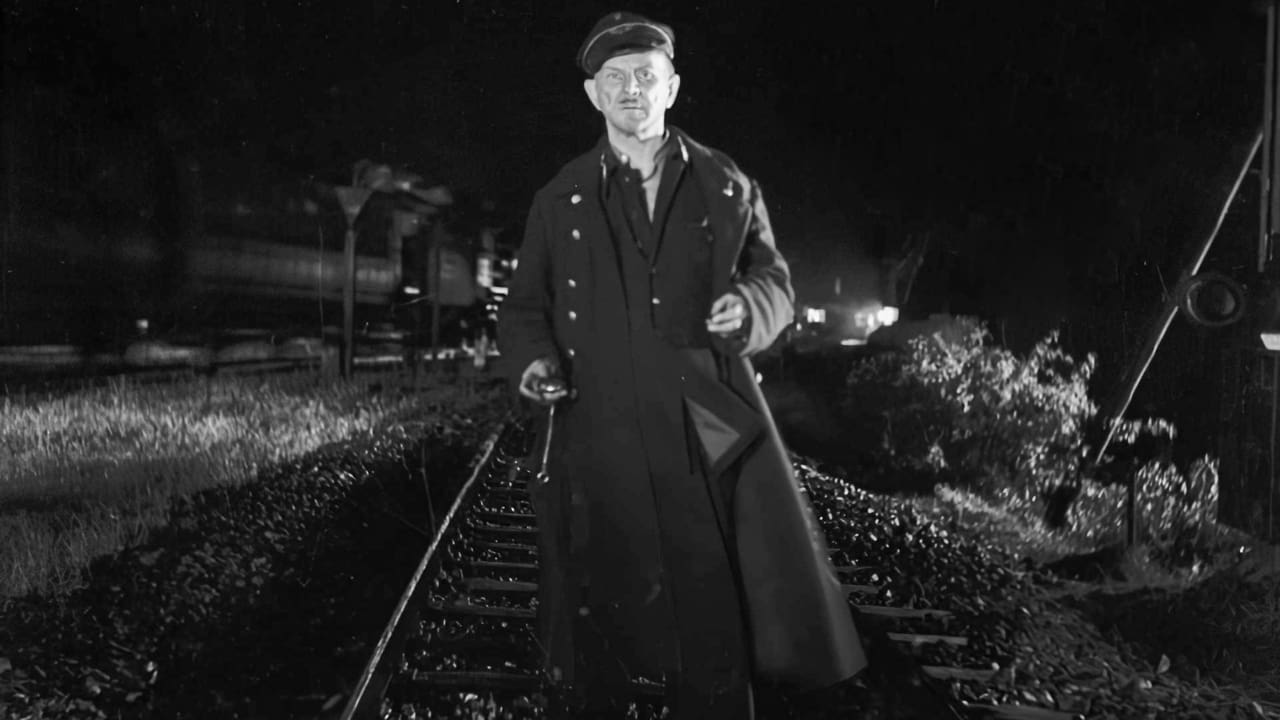 Man on the Tracks Backdrop Image