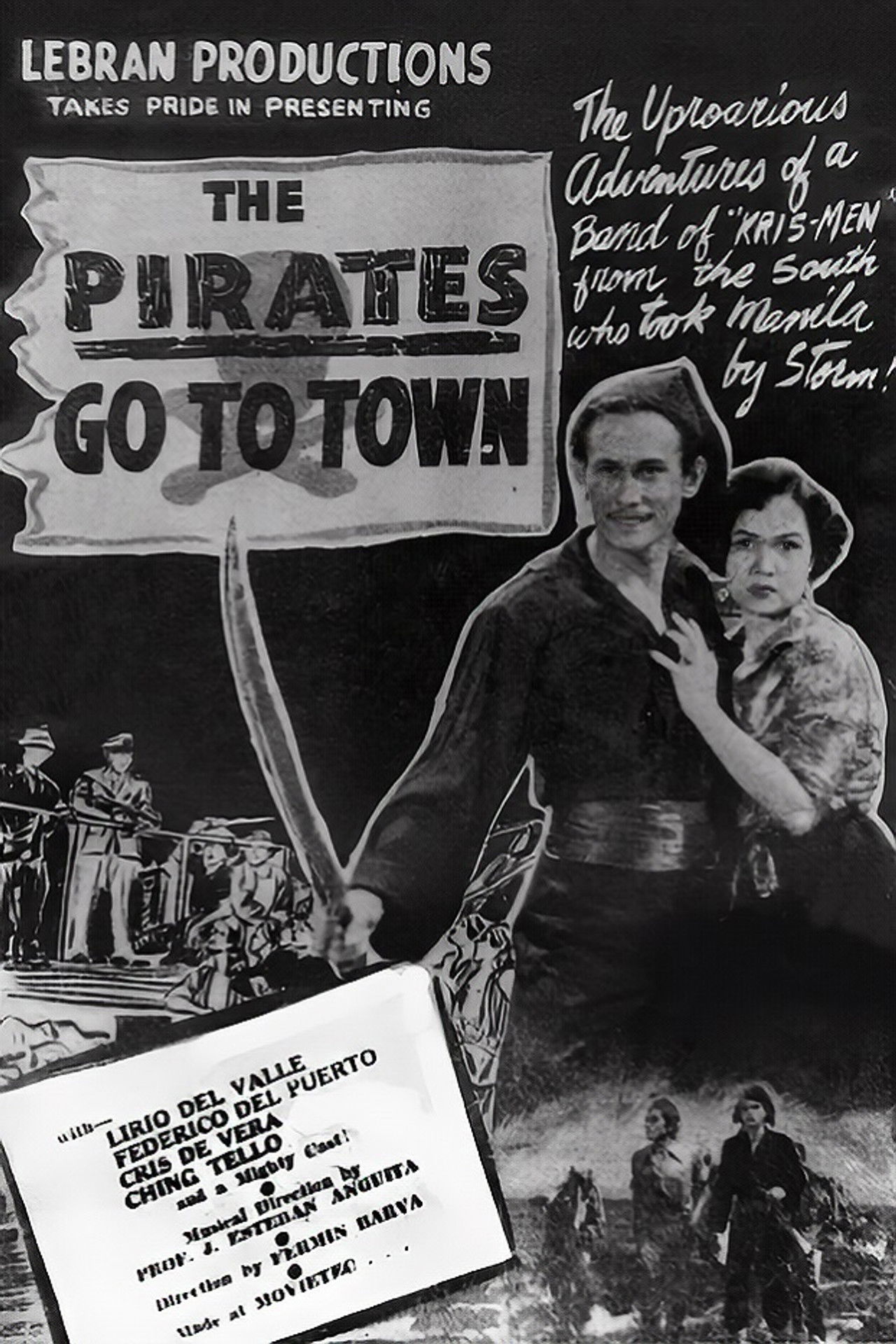 The Pirates Go to Town Backdrop