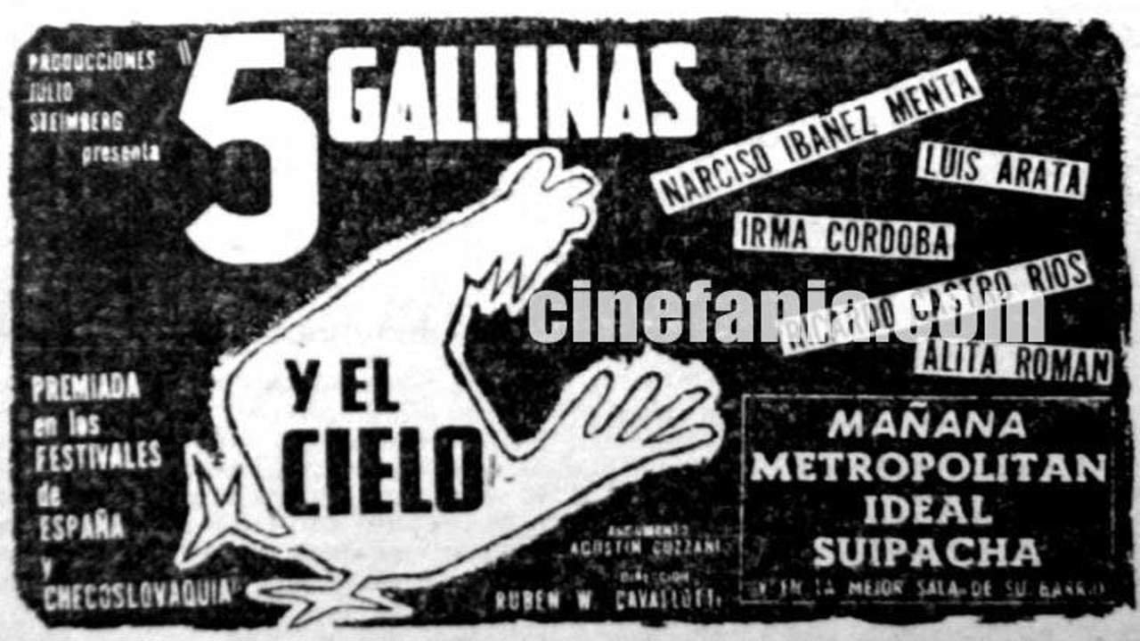 Cinco gallinas y el cielo movie poster