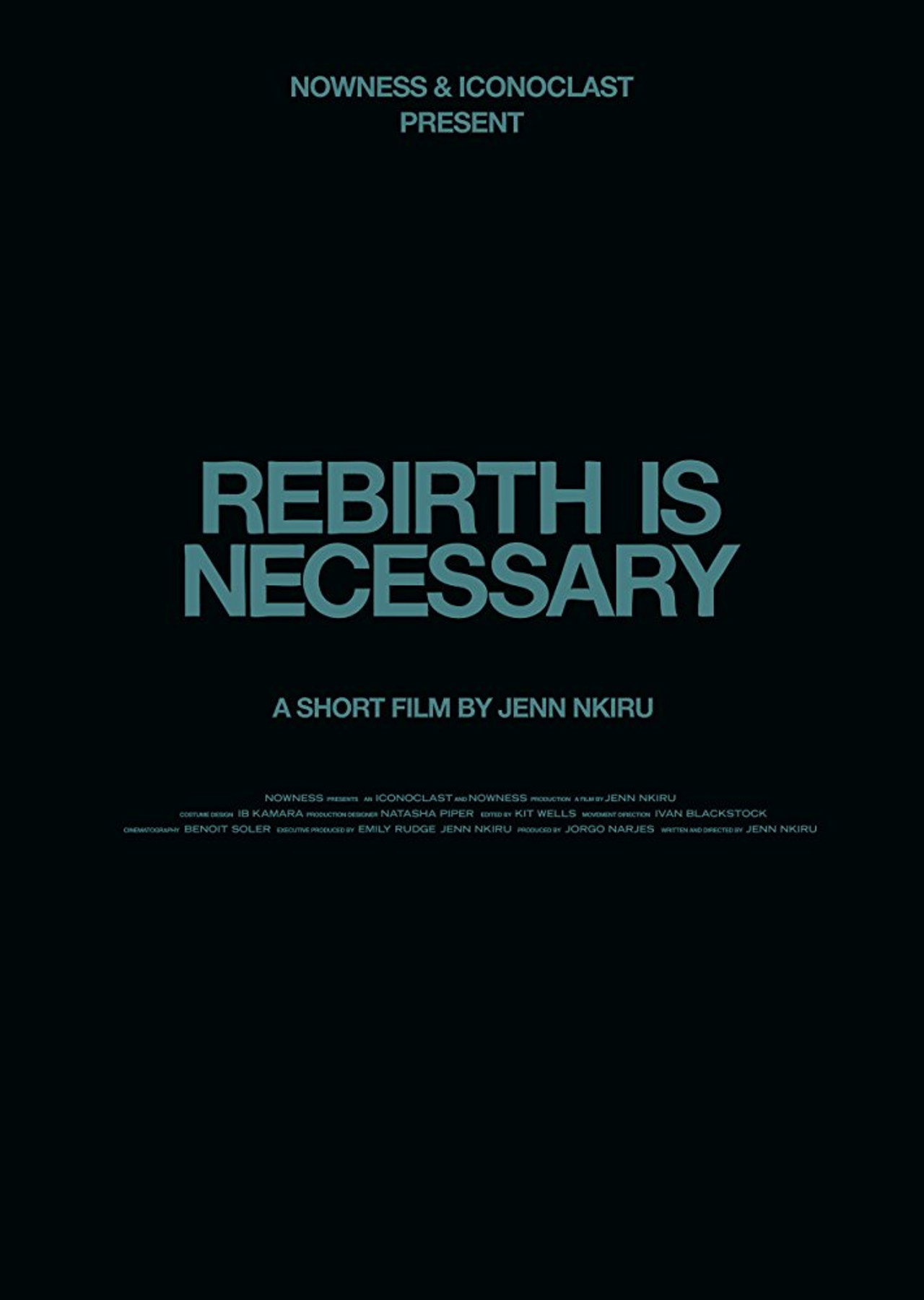 Rebirth Is Necessary filmaffisch