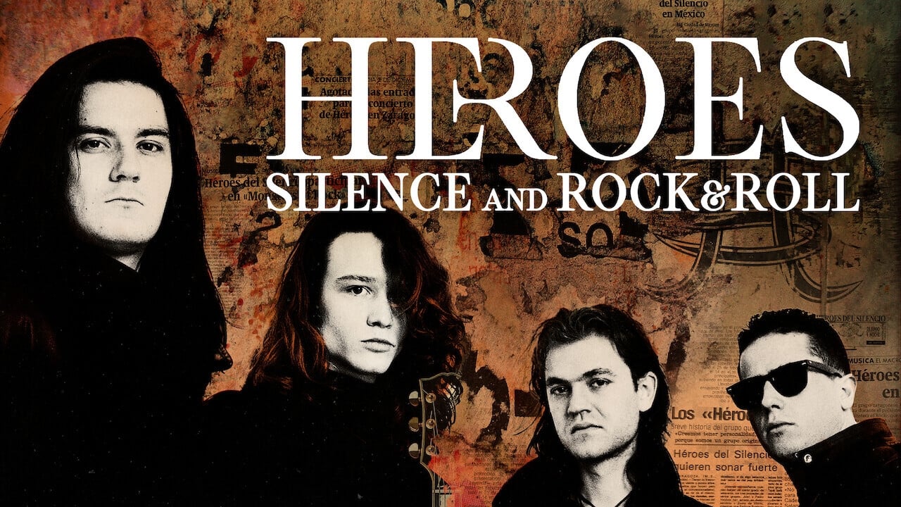 Héroes: silencio y rock & roll background