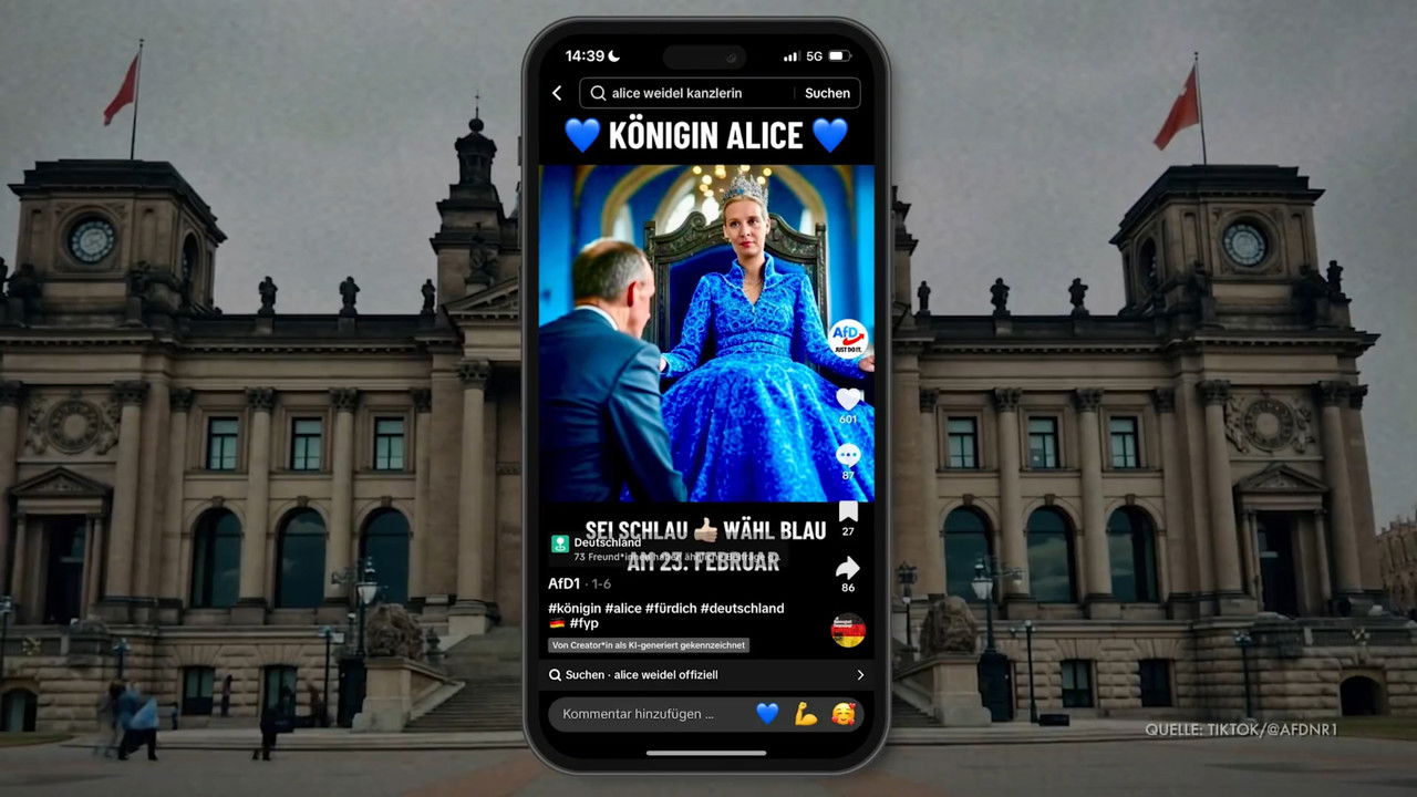 The TikTok-Army of the AfD backdrop