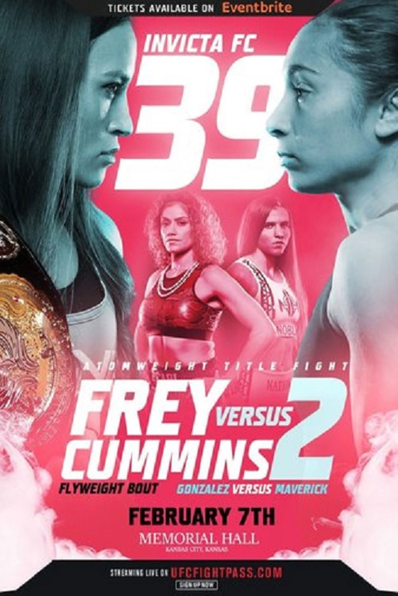 Invicta FC 39: Frey vs Cummins 2 Backdrop