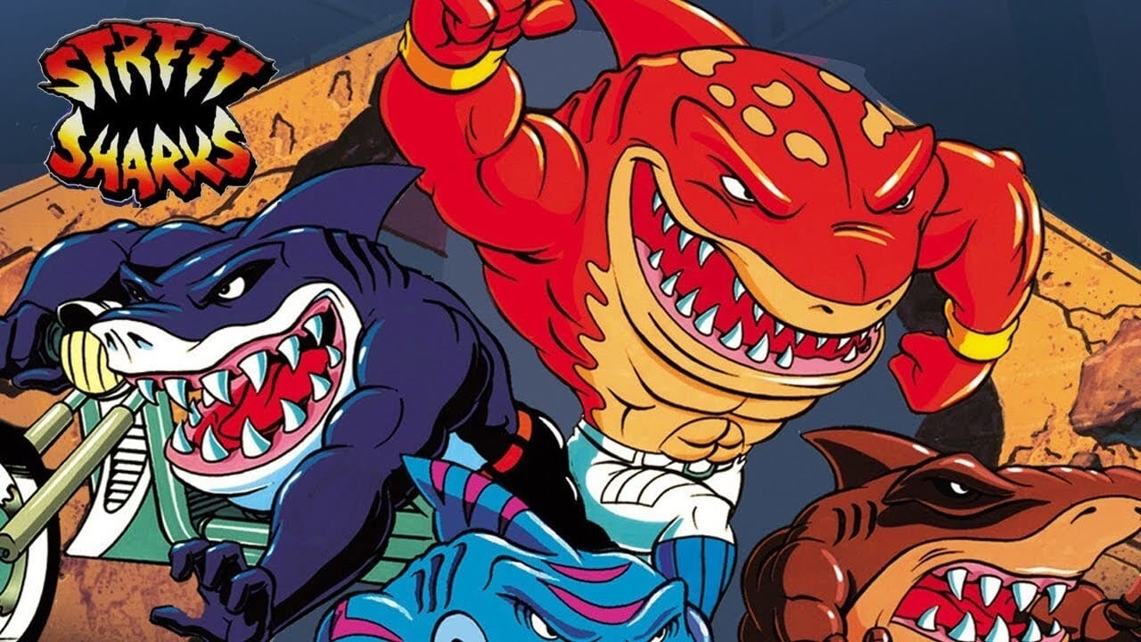 Street Sharks background