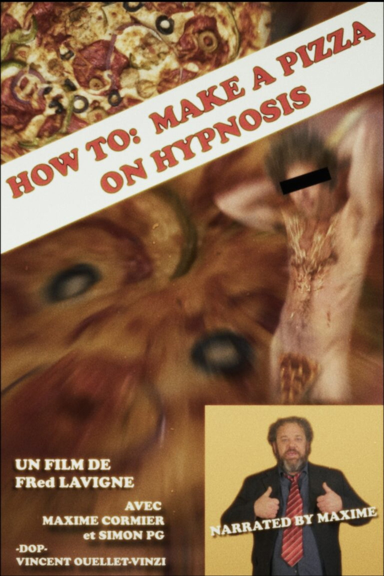 How to: Make a pizza on hypnosis poster