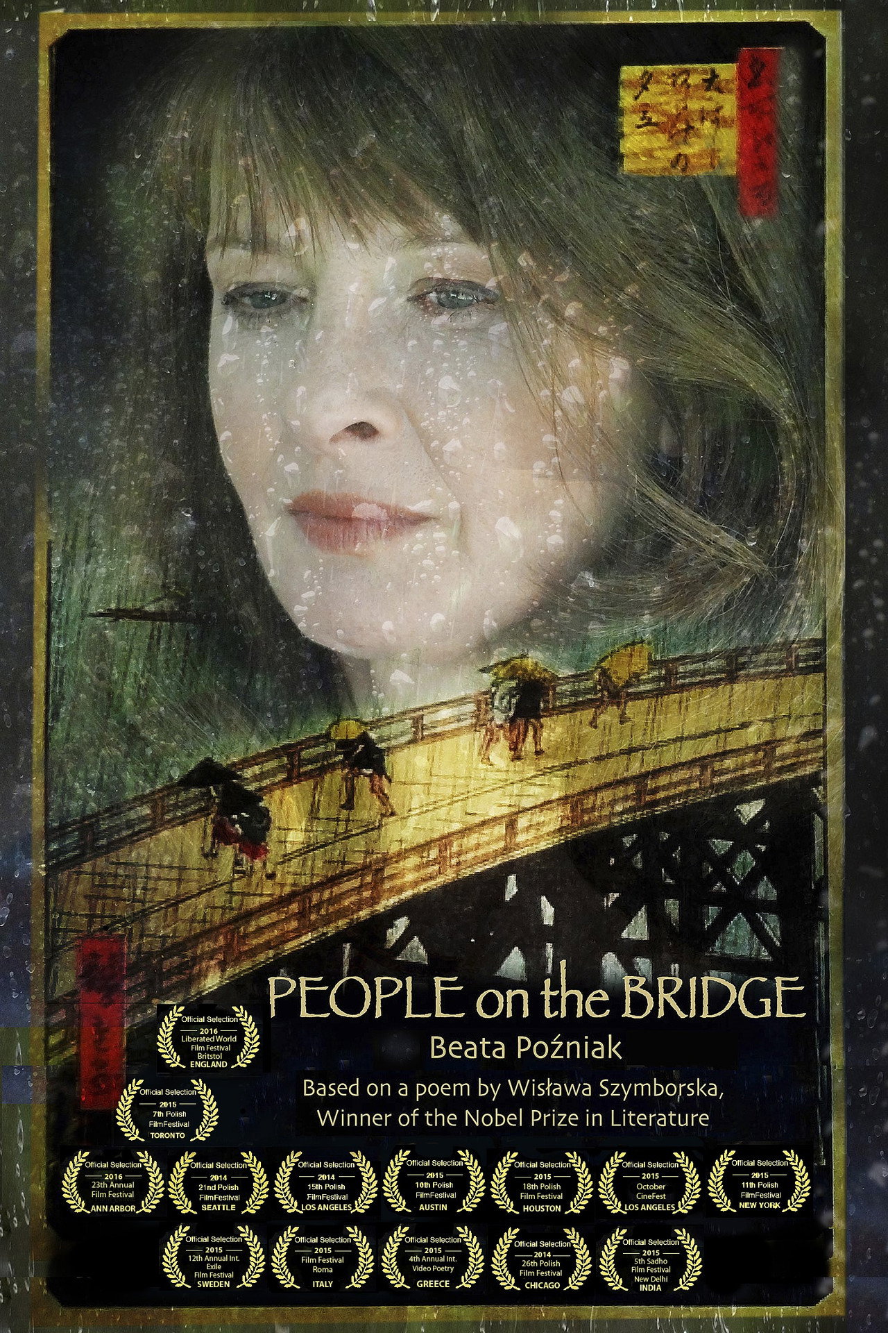 People on the Bridge Backdrop