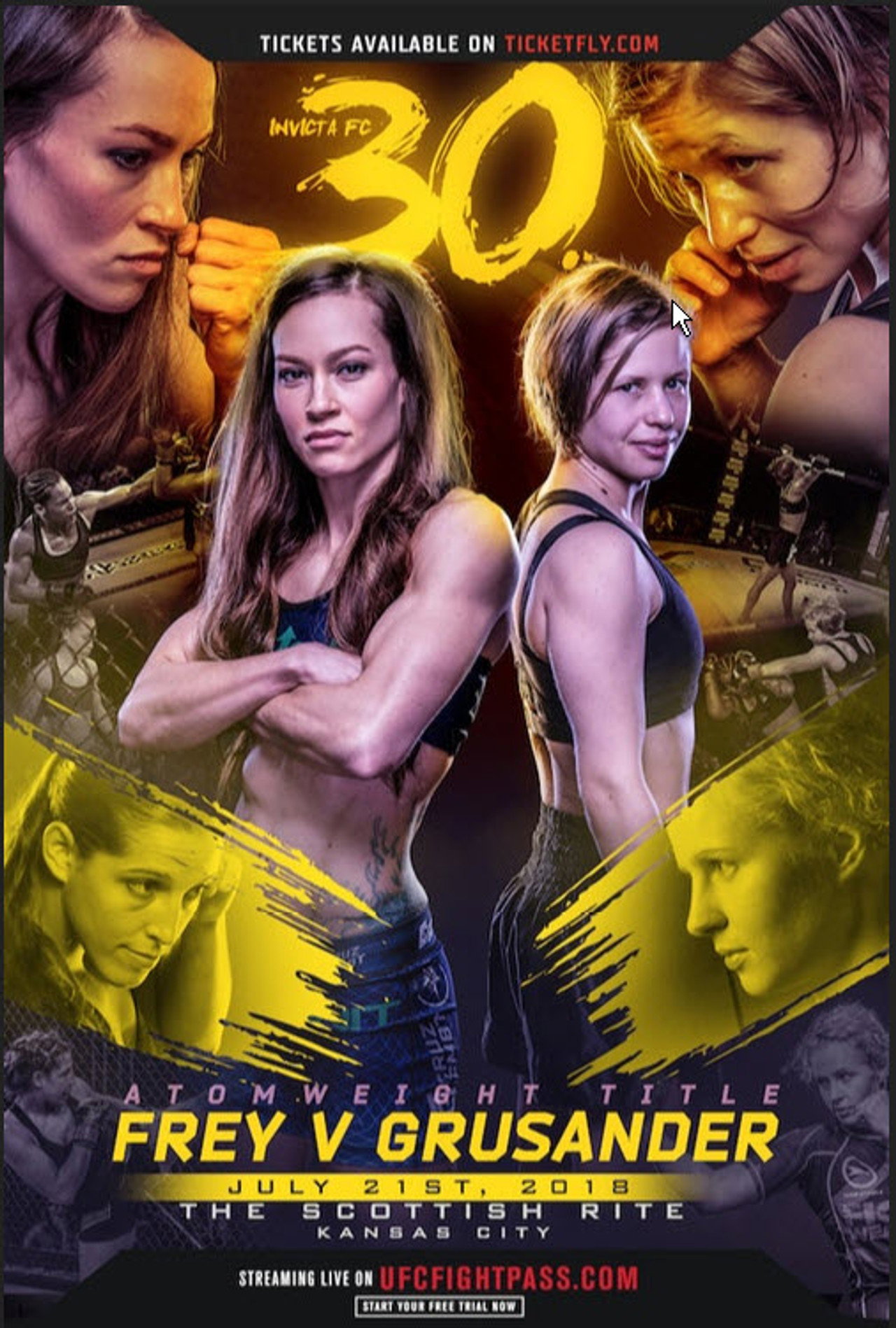 Invicta FC 30: Frey vs. Grusander filmaffisch