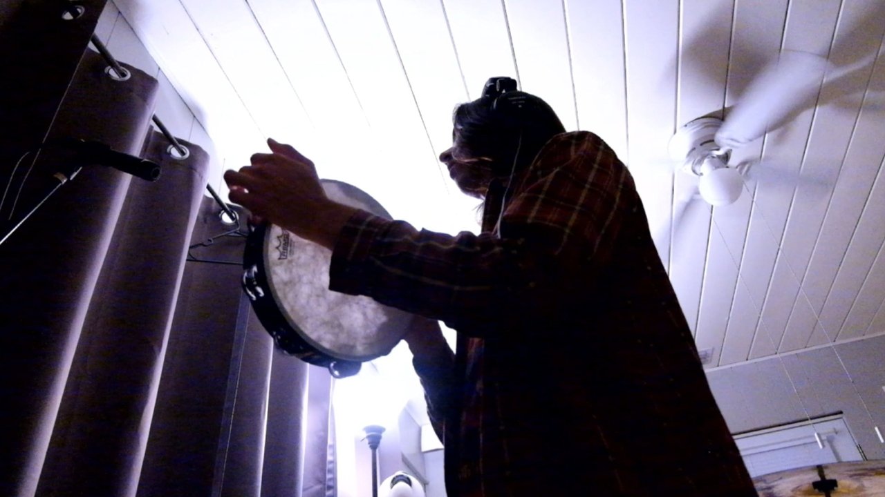 An Evening With Hugo & Diego - "Tambourine" backdrop
