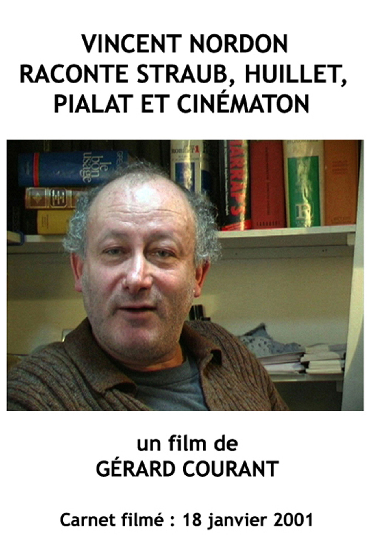 Vincent Nordon raconte Straub, Huillet, Pialat et Cinématon Backdrop