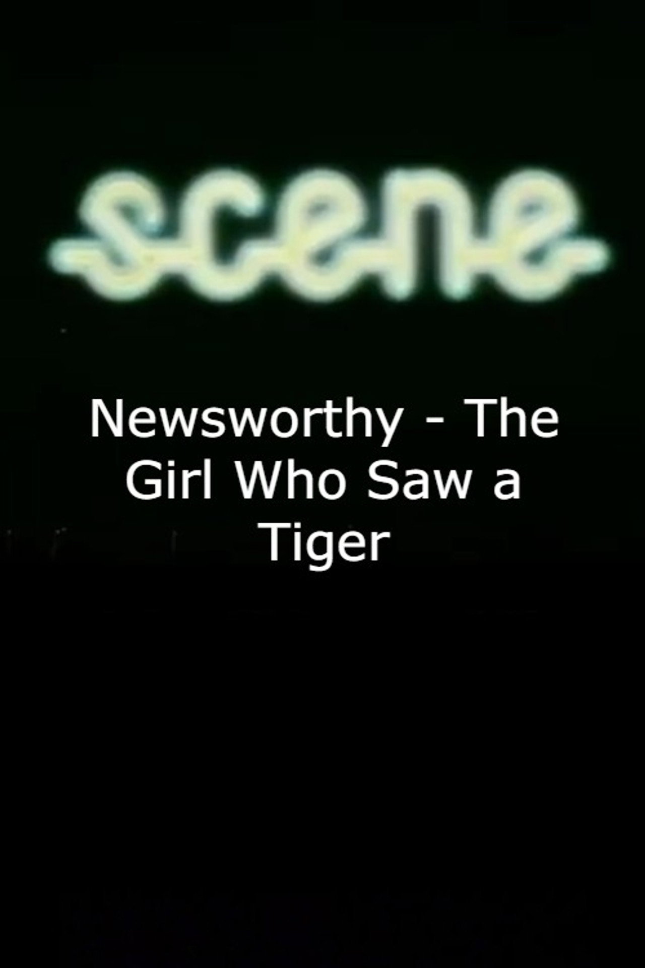 Newsworthy - The Girl Who Saw a Tiger Backdrop
