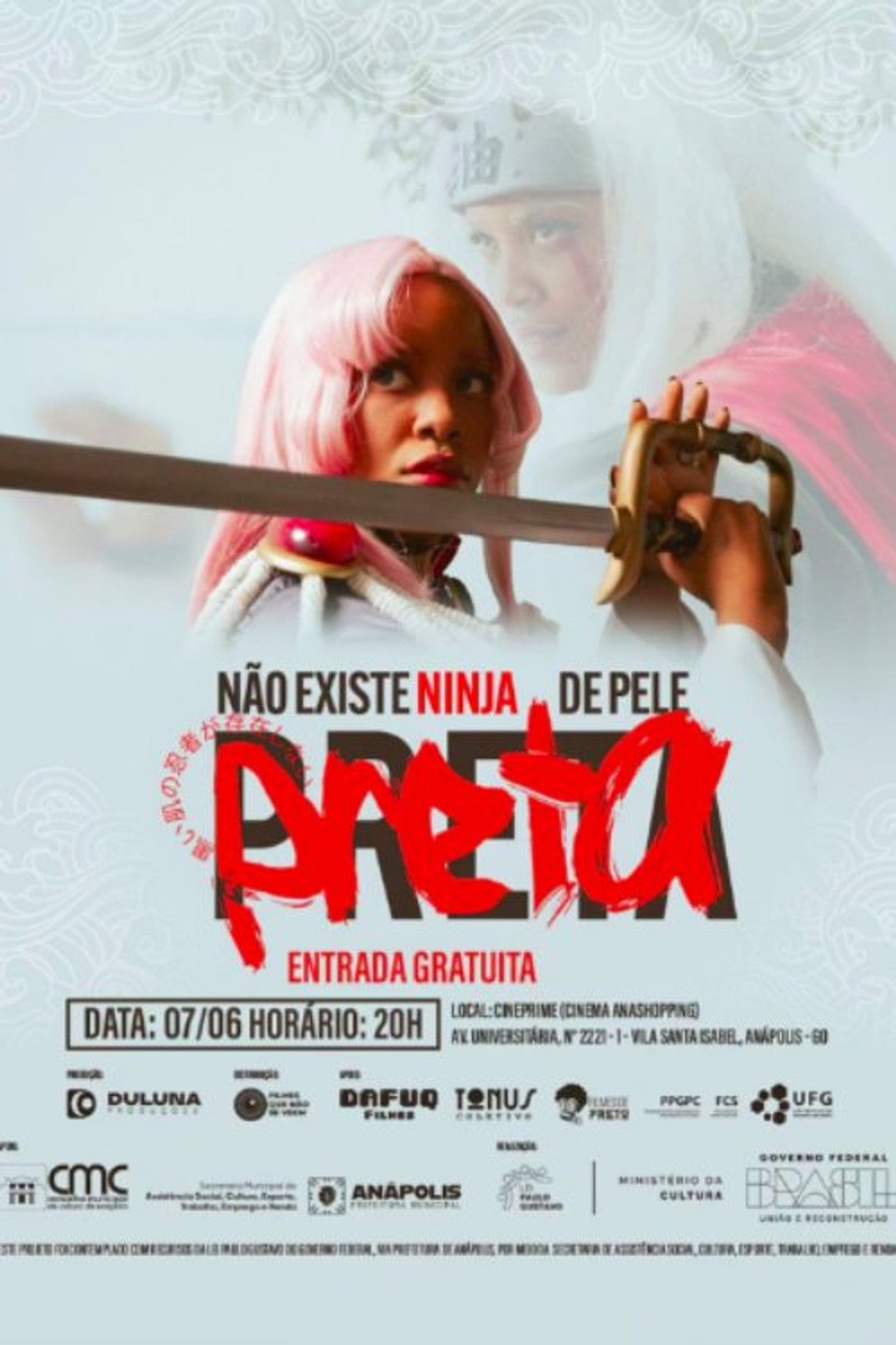 Não Existe Ninja de Pele Preta filmaffisch