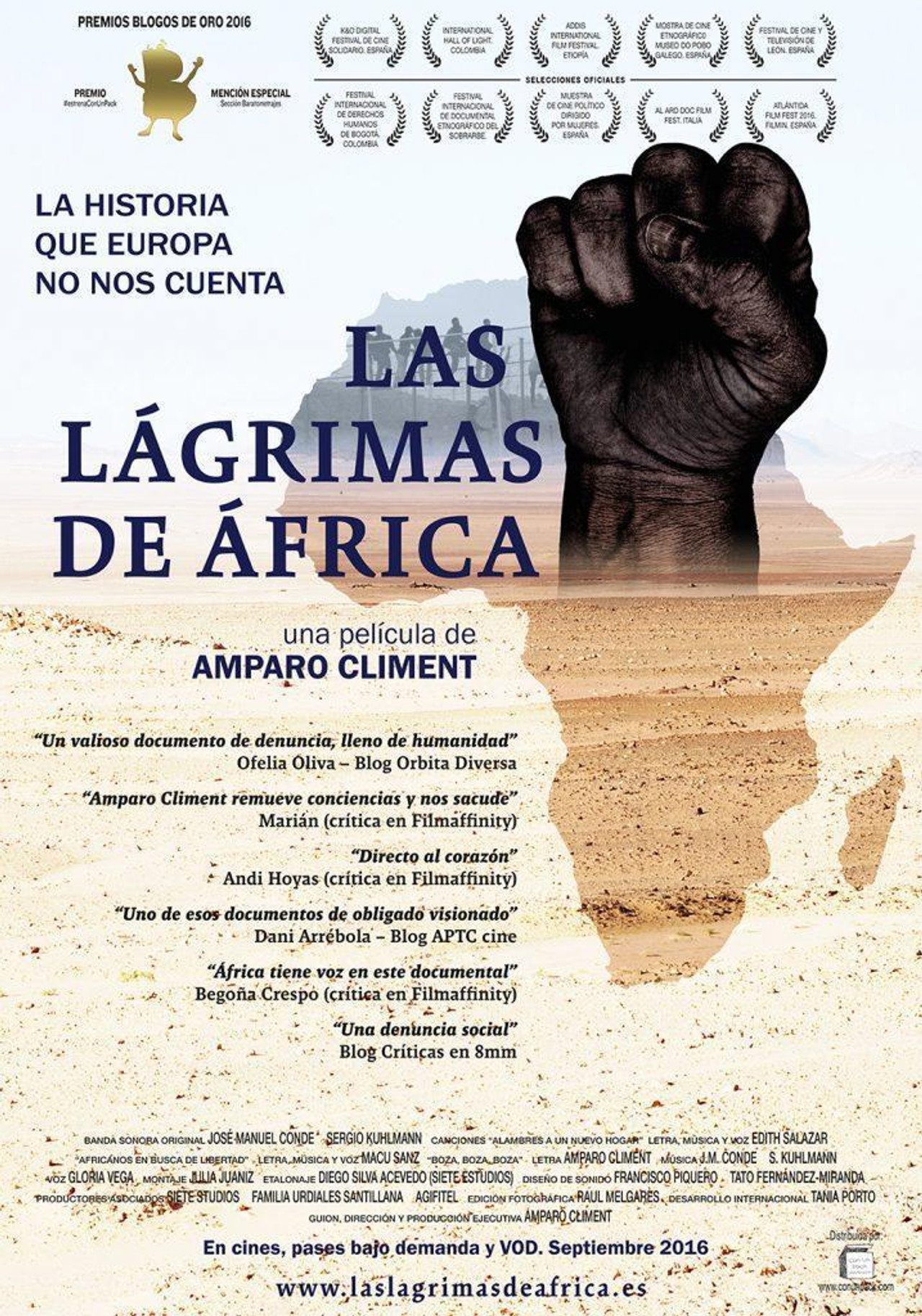 Las lágrimas de África filmaffisch