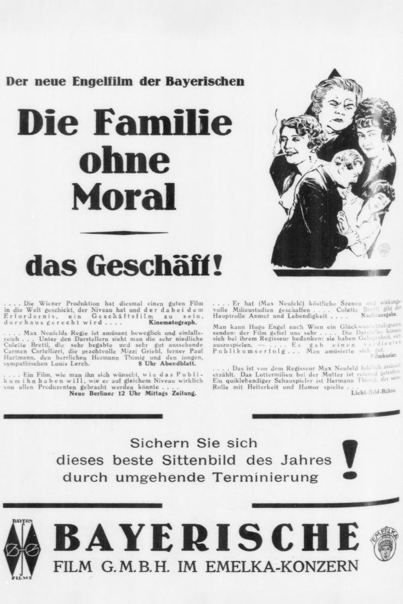 Die Familie ohne Moral Backdrop