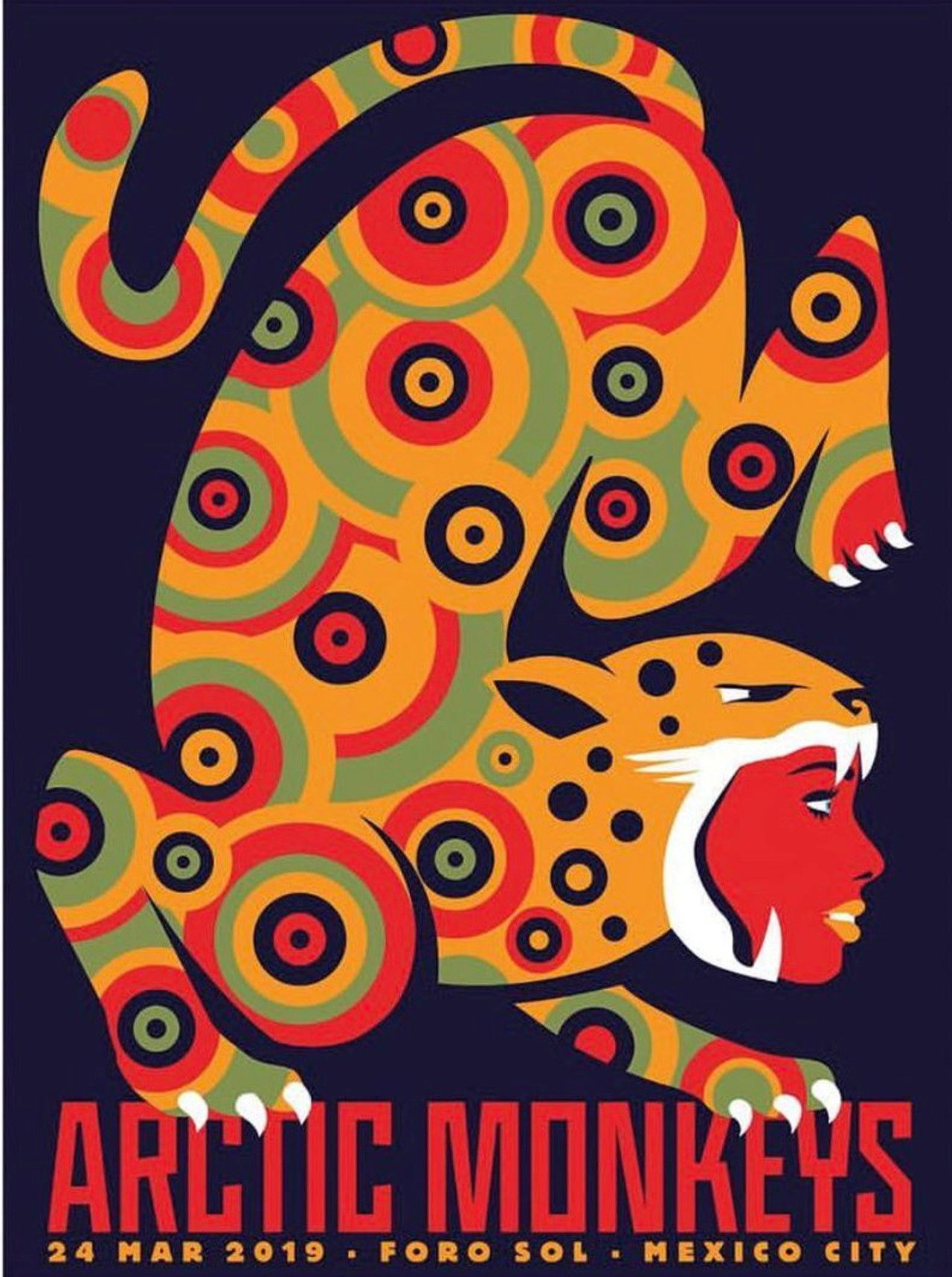 Arctic Monkeys - Live In Mexico Backdrop