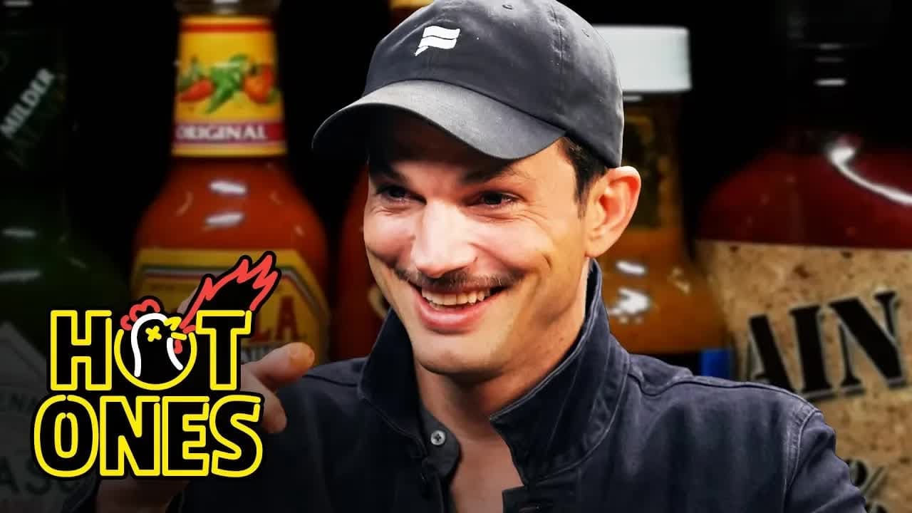 Hot Ones - Season 10 Episode 2 : Ashton Kutcher Gets an Endorphin Rush While Eating Spicy Wings