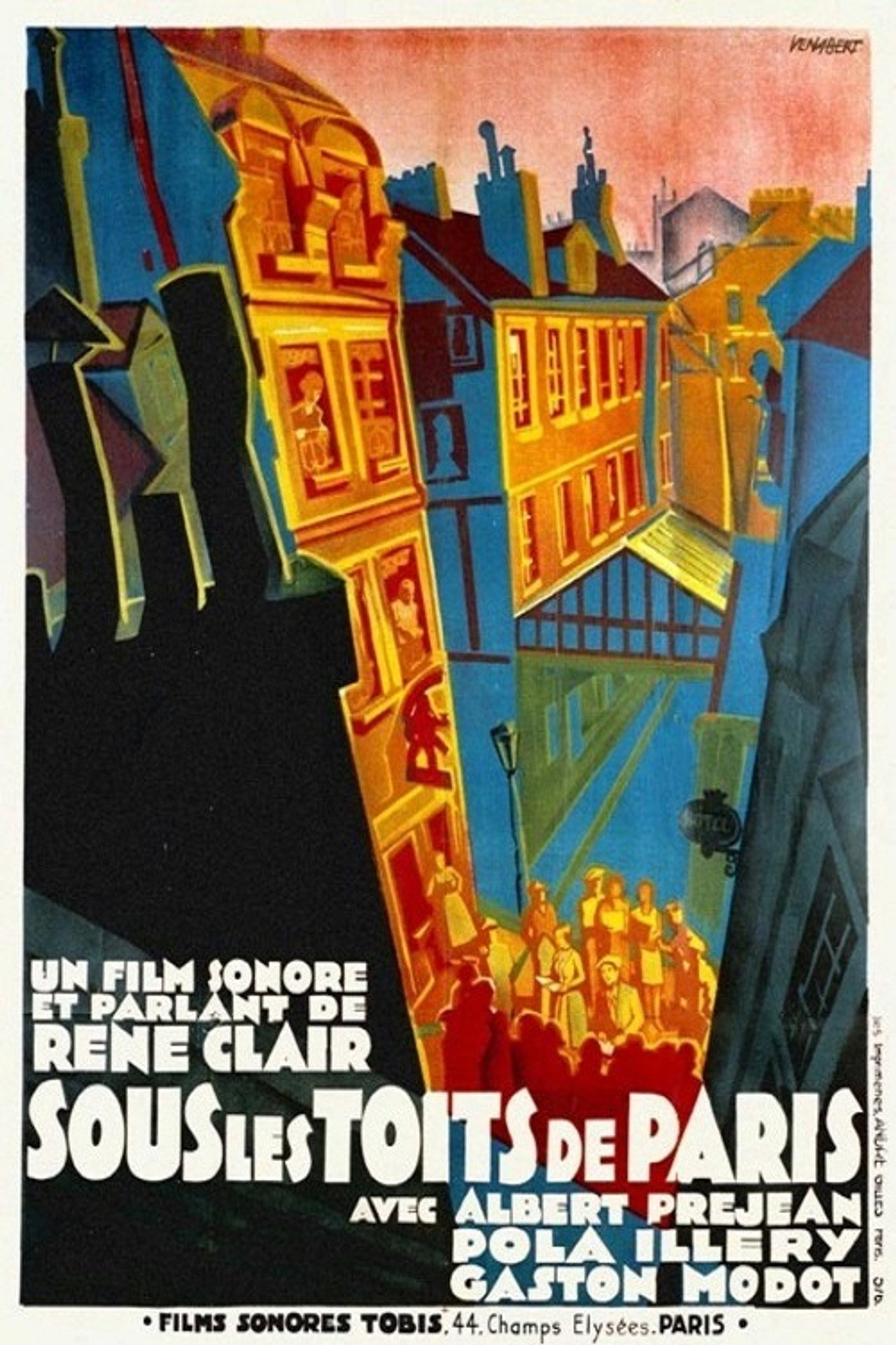 Sous les toits de Paris filmaffisch