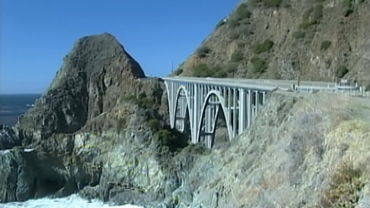 Backdrop for Modern Marvels - Construction of the Pacific Coast Highway