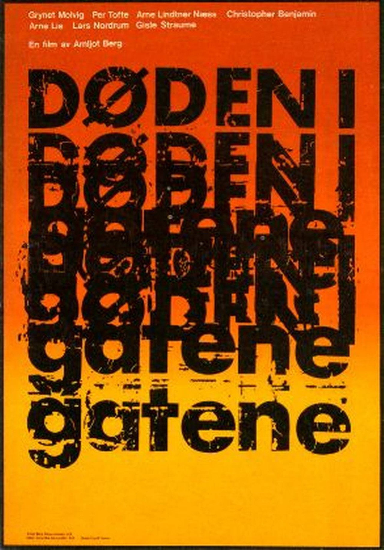 Døden i gatene filmaffisch