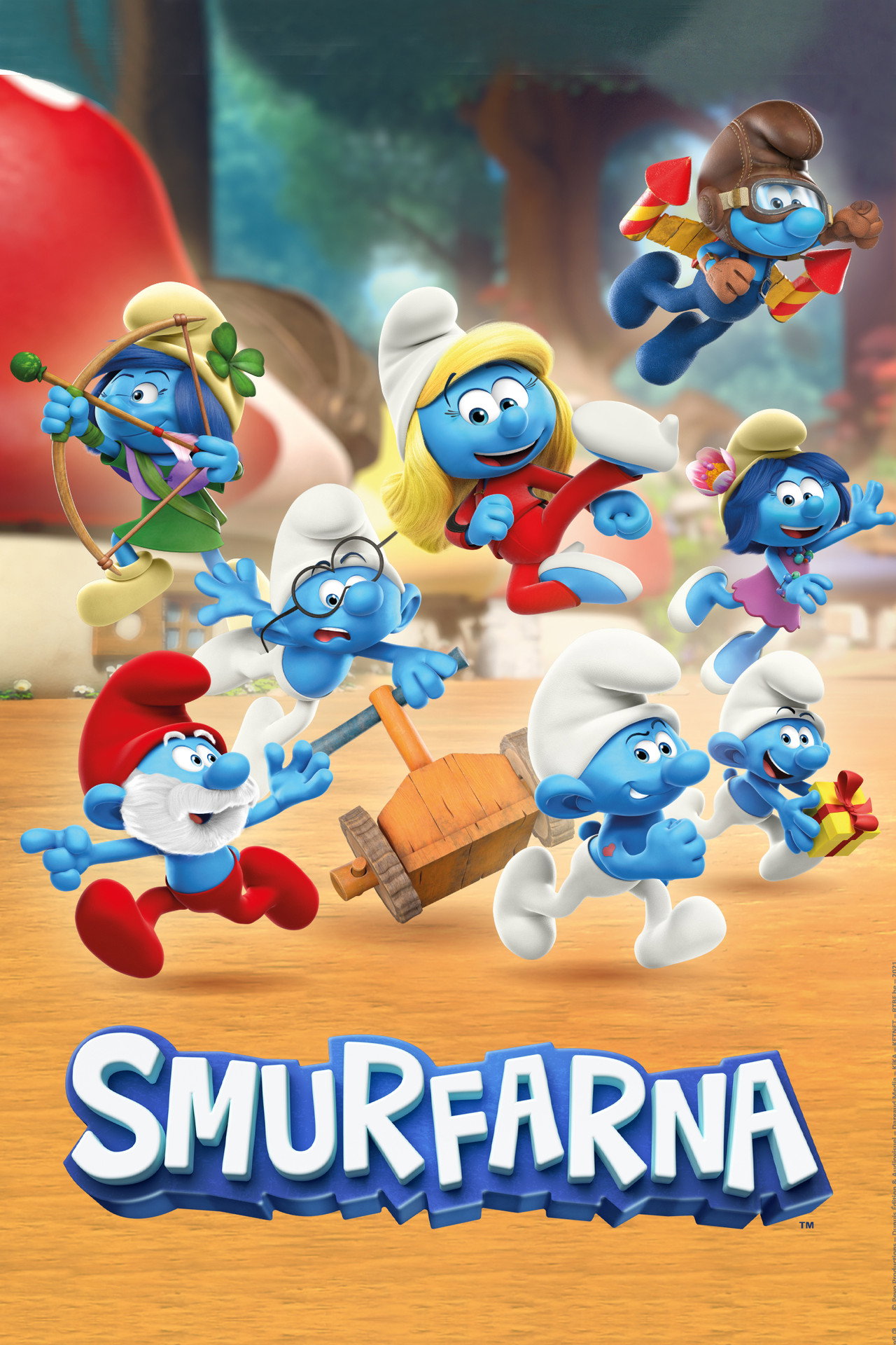 Smurfarna affisch