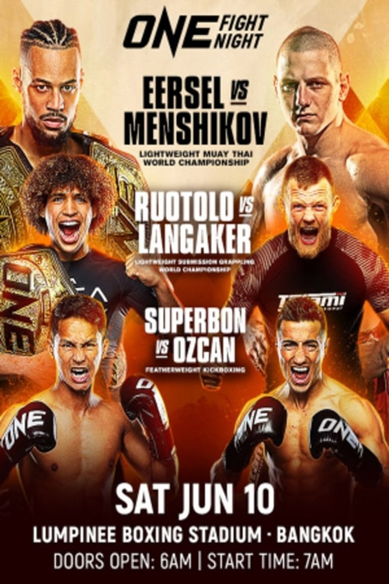 ONE Fight Night 11: Eersel vs. Menshikov filmaffisch