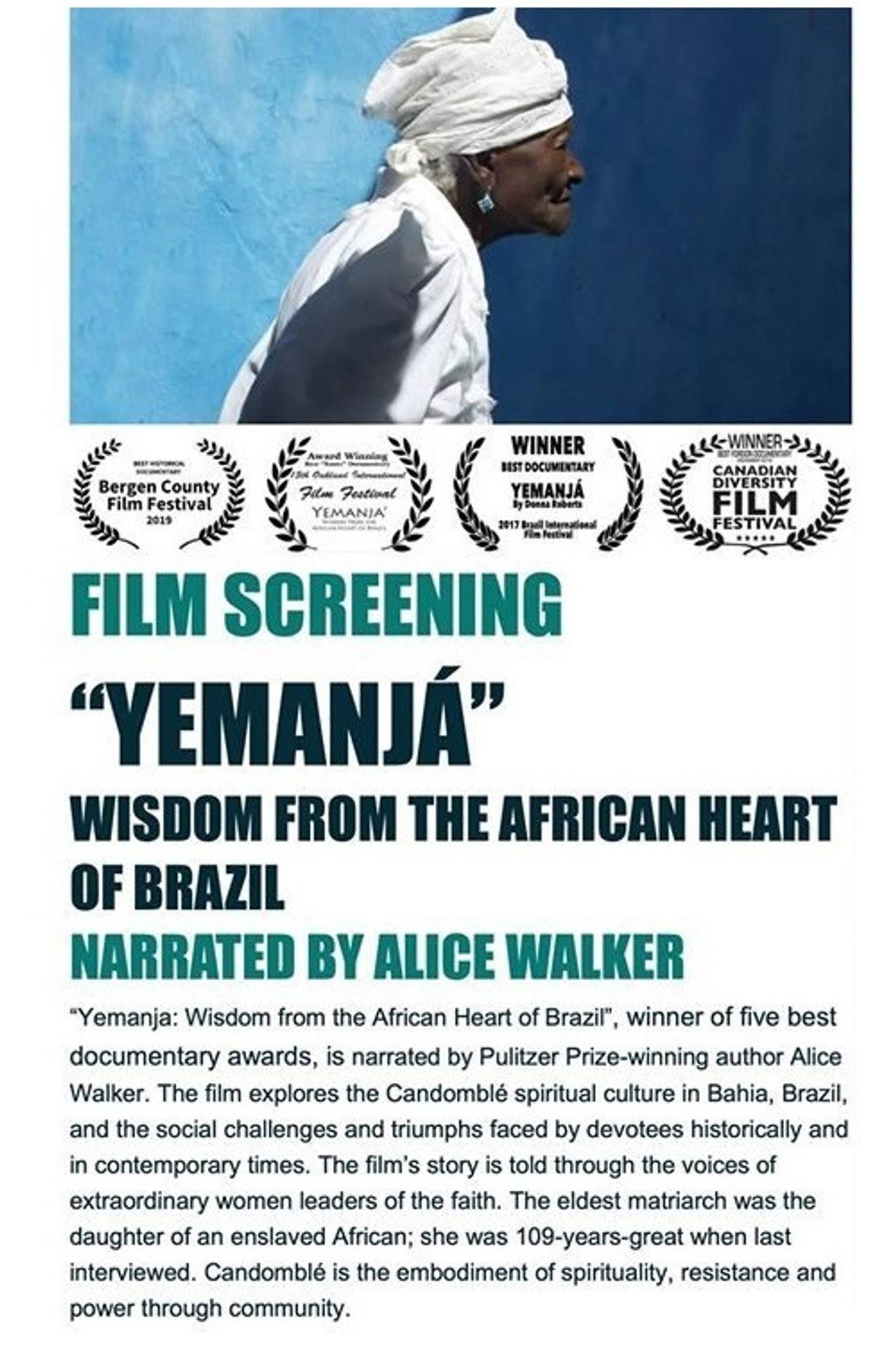 Yemanja: Wisdom from the African Heart of Brazil Backdrop