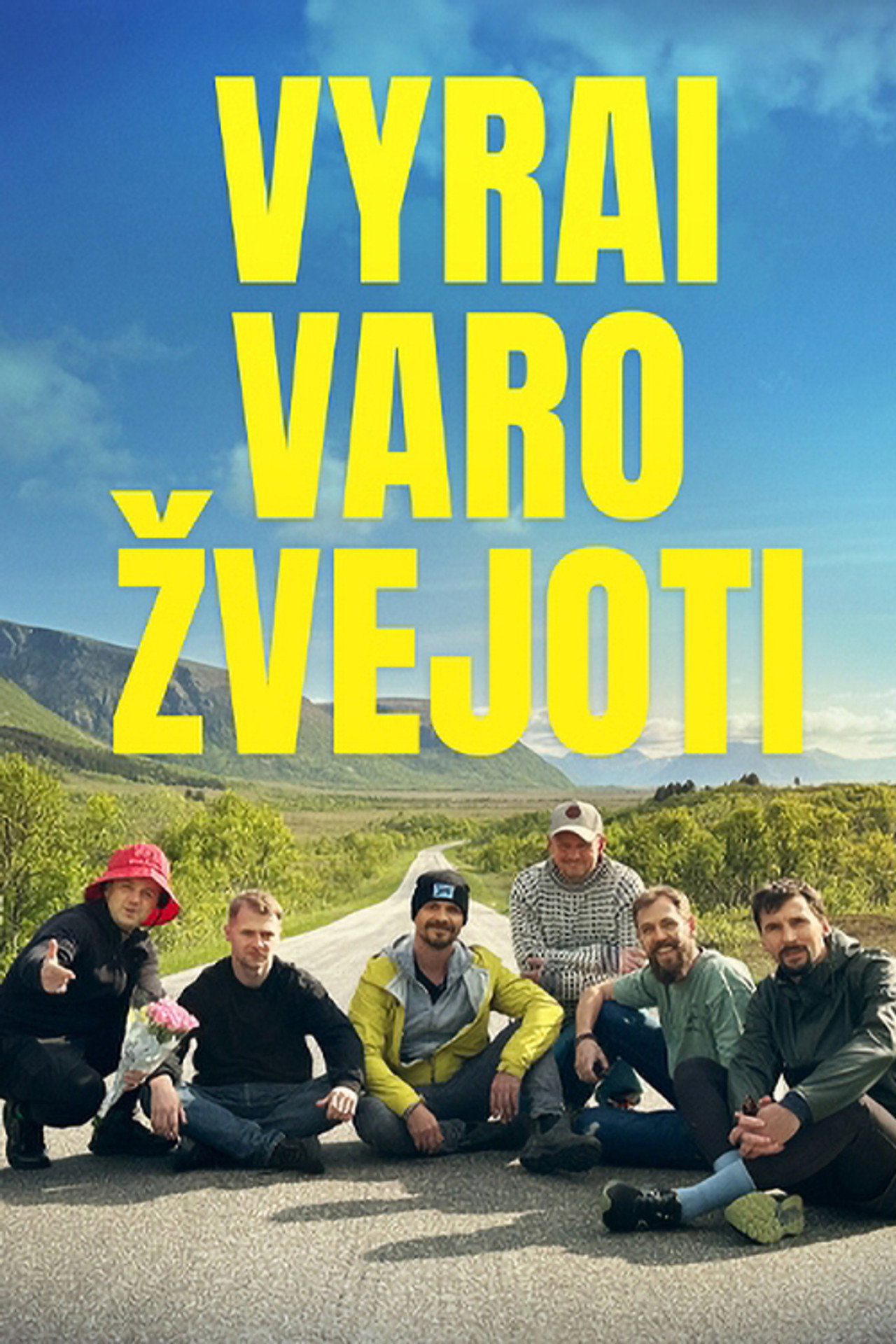 Vyrai varo žvejoti affisch