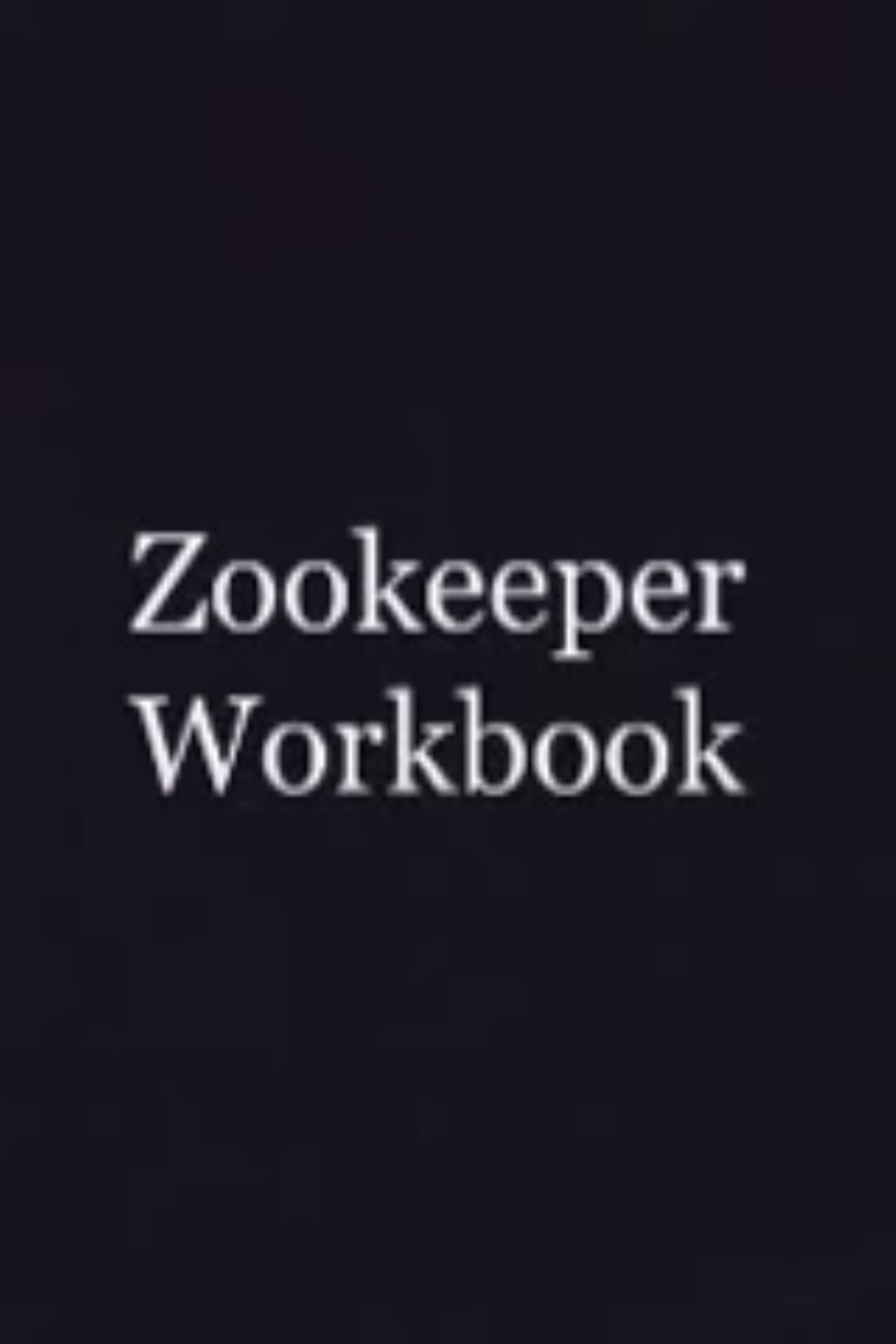 Zookeeper Workbook Backdrop