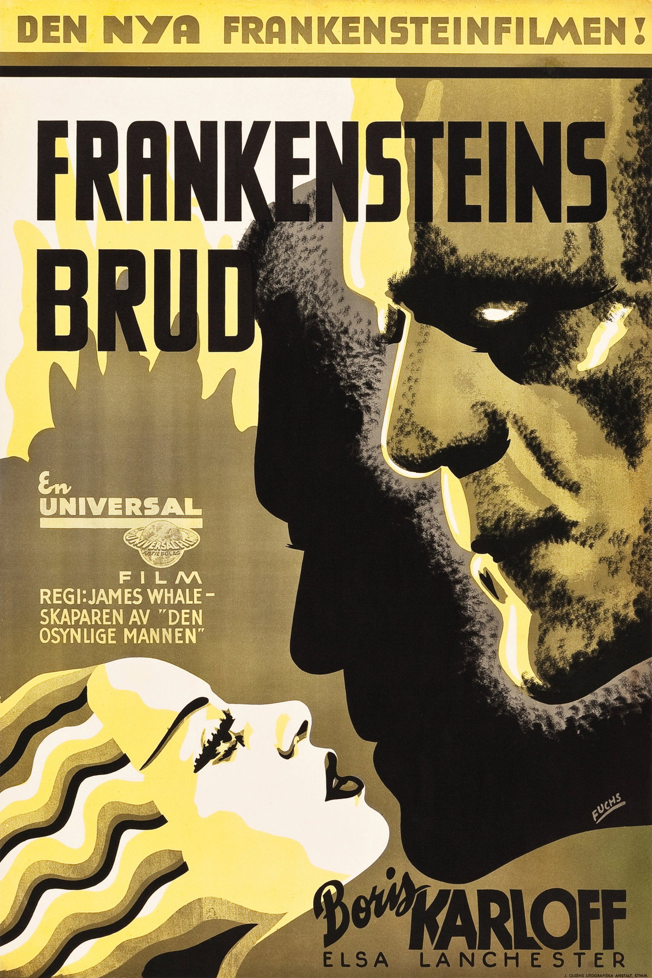 Frankensteins brud filmaffisch