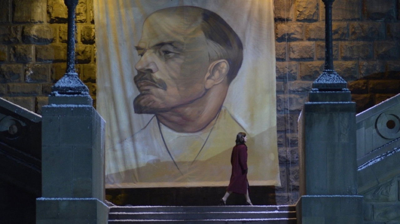 Despite the Falling Snow backdrop