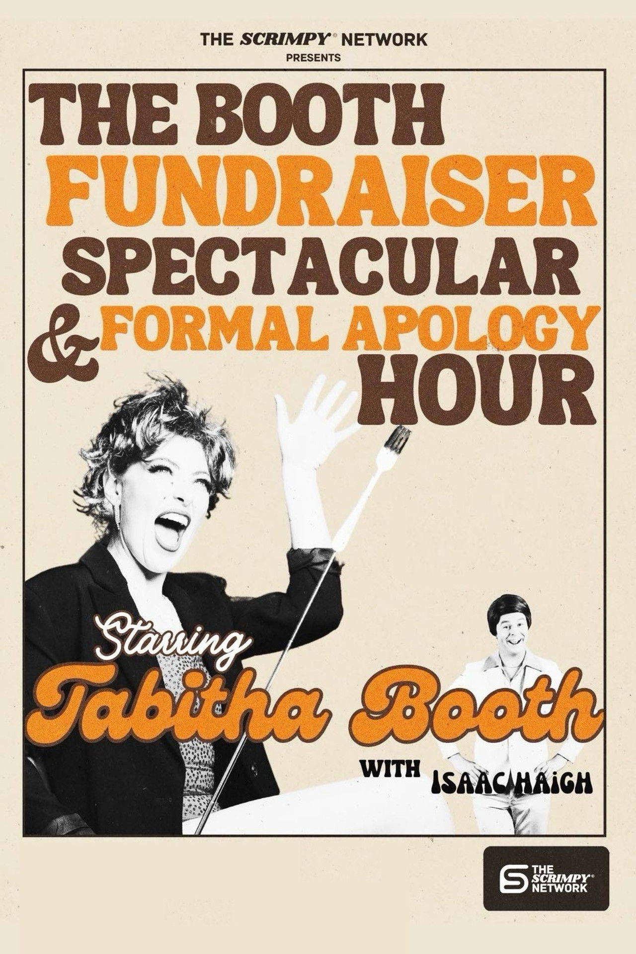Tabitha Booth Fundraiser Spectacular & Formal Apology Hour! Backdrop