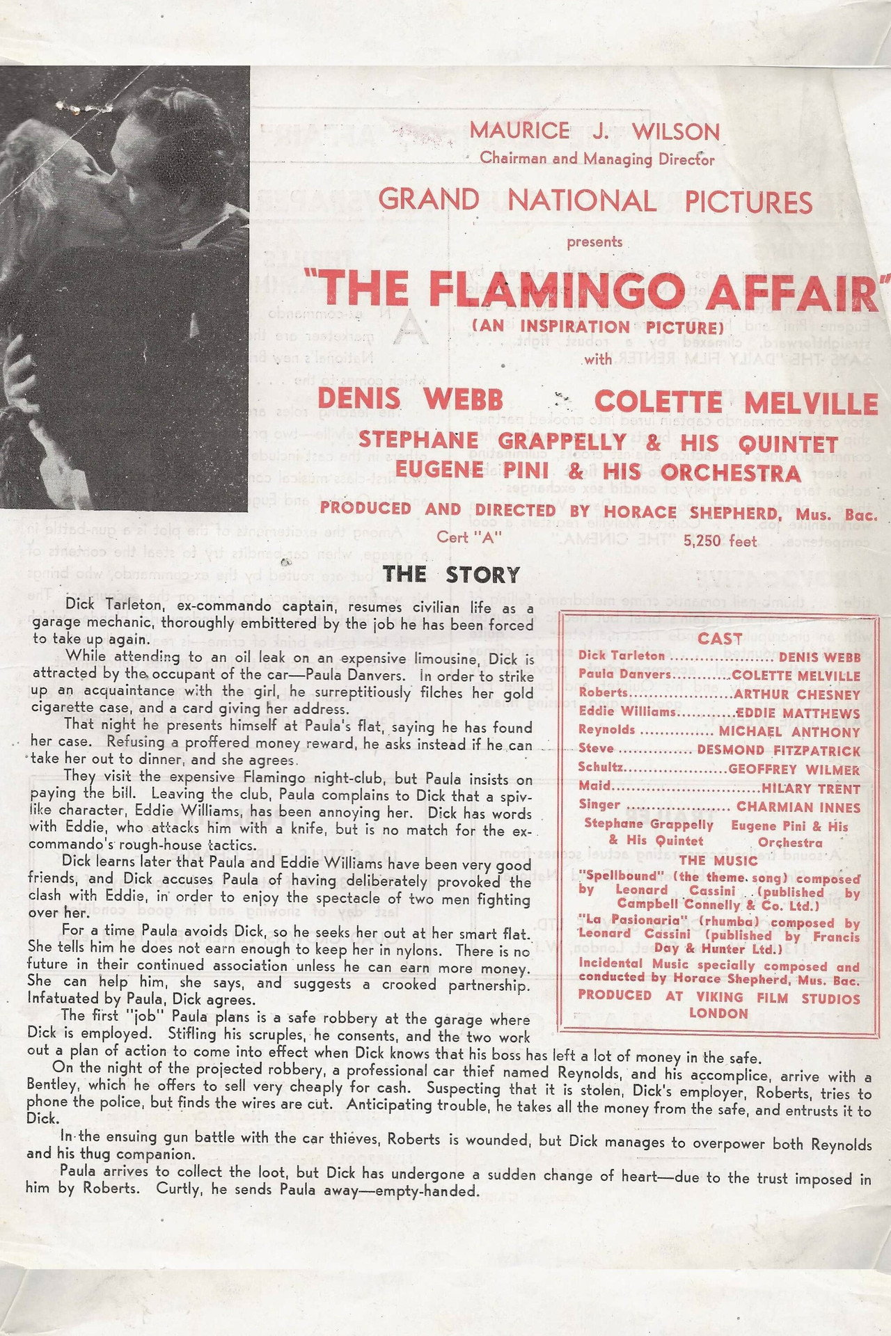 The Flamingo Affair filmaffisch