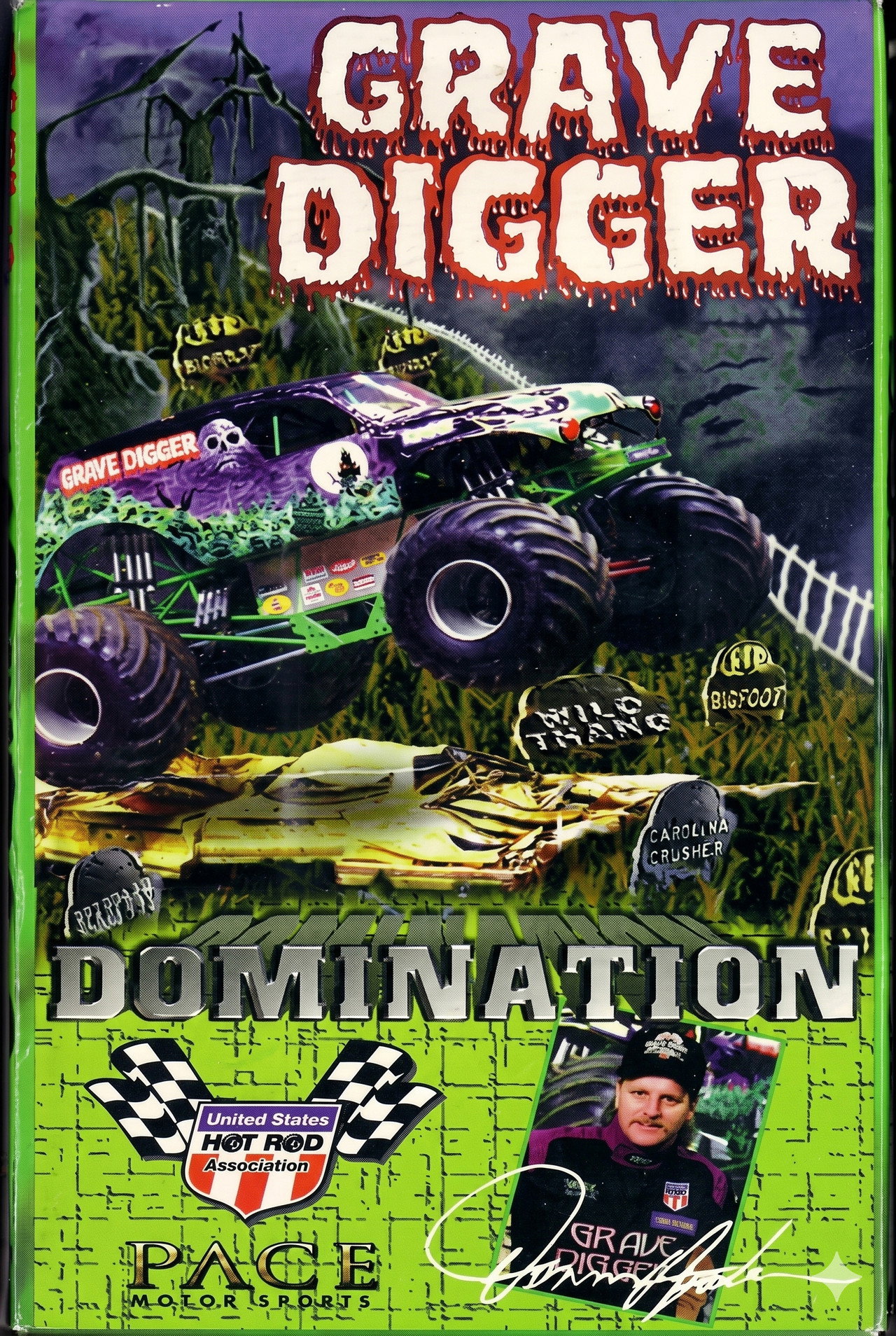 Grave Digger Domination Backdrop