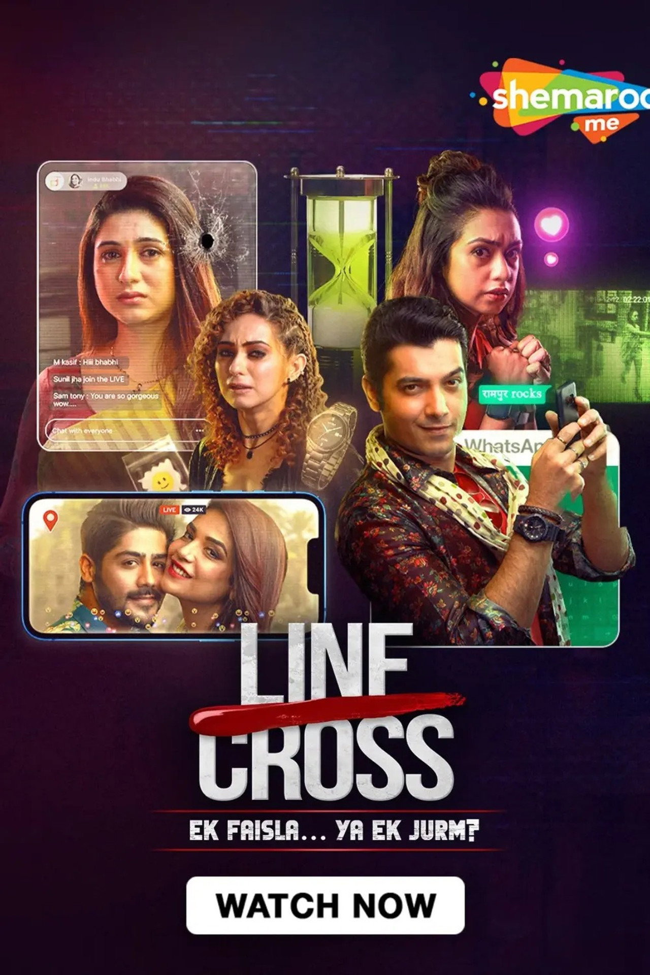 Line Cross affisch