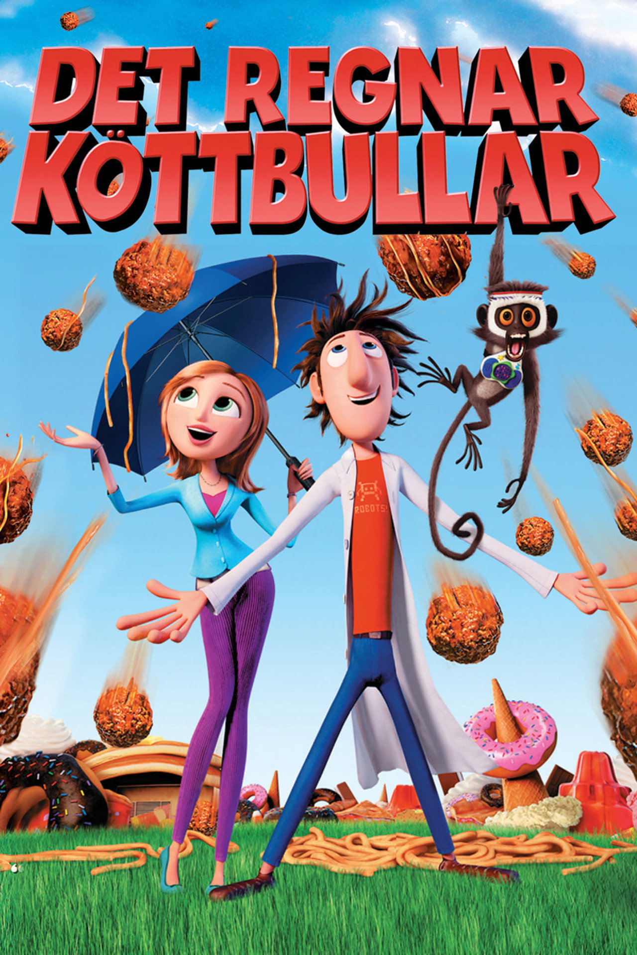 Det regnar köttbullar filmaffisch