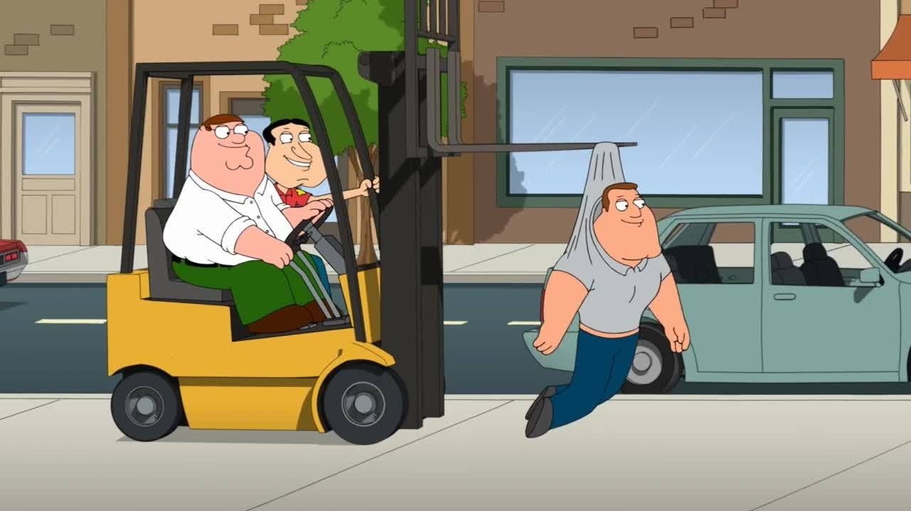 When Peter Gets Fired For Crashing A Forklift Into A Business Meeting